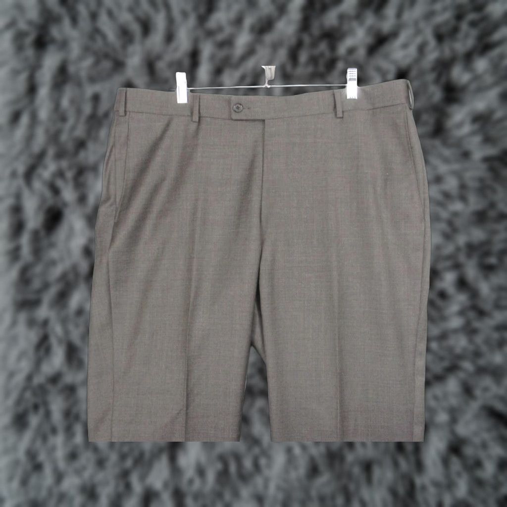 Vintage Samuelsohn Pants Mens 39 Long Brown Super 110s Wool Dress Trousers Slacks Size US 39 - 1 Thumbnail