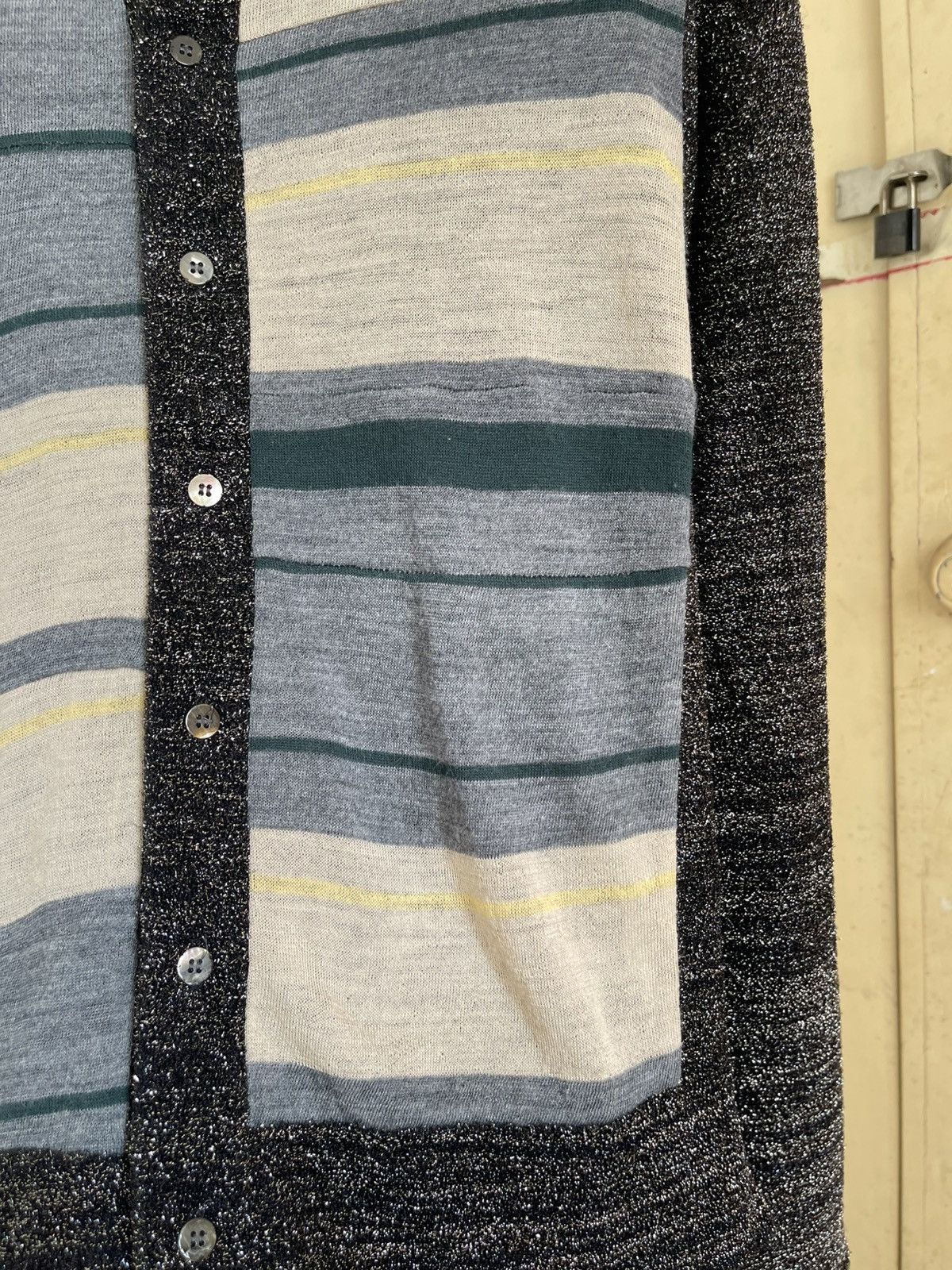 Tricot Comme des Garcons AD1999 Tricot Comme Des Garcons Striped Cardigan Patchwork Size M / US 6-8 / IT 42-44 - 4 Thumbnail