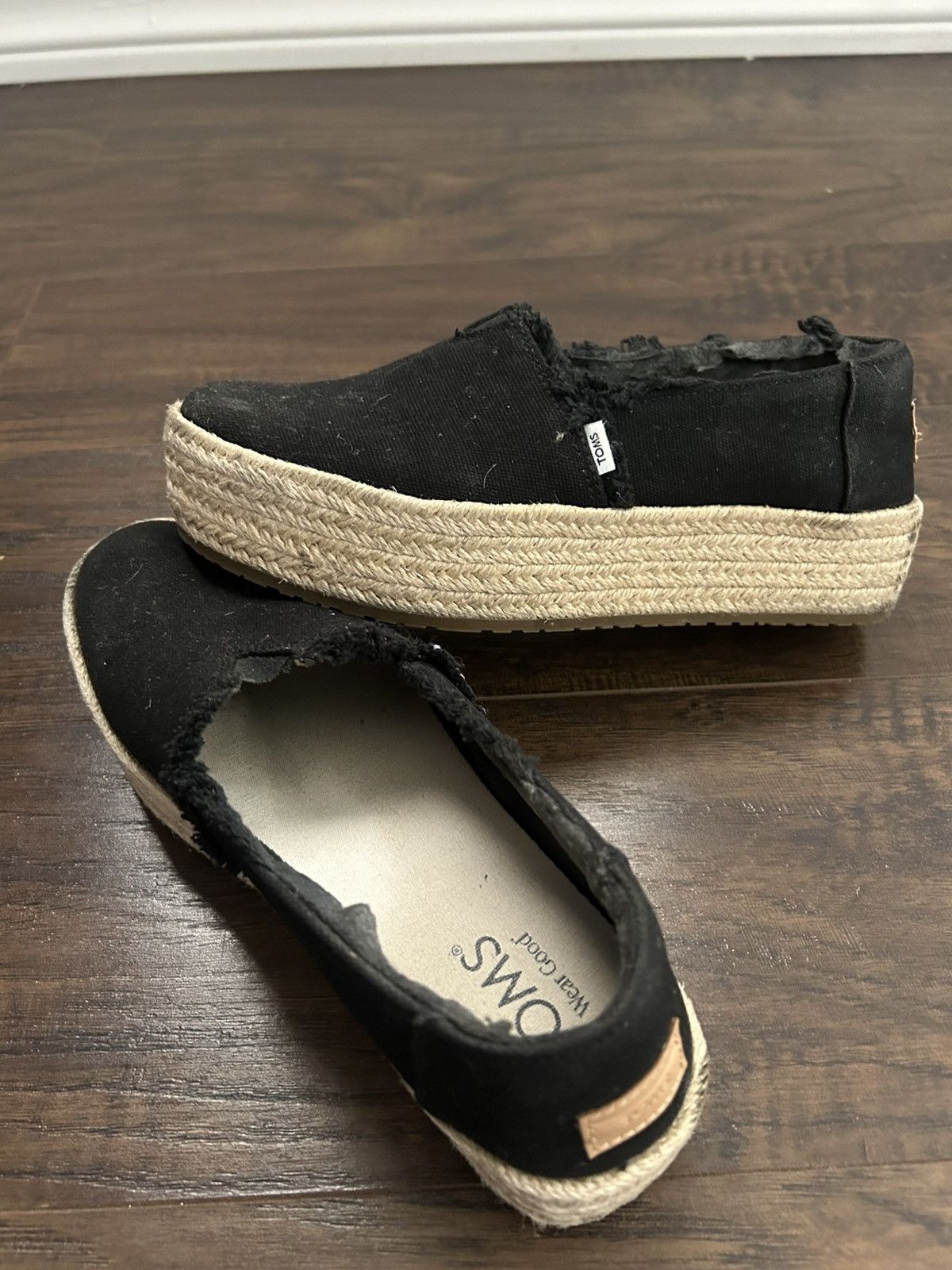 Toms TOMS Valencia Platforms Espadrille Size US 7 / IT 37 - 3 Thumbnail