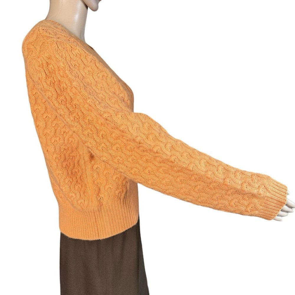 Joie NWT New $298 Joie Roland Crew Neck Orange Wool Cashmere Swe Size M / US 6-8 / IT 42-44 - 3 Thumbnail