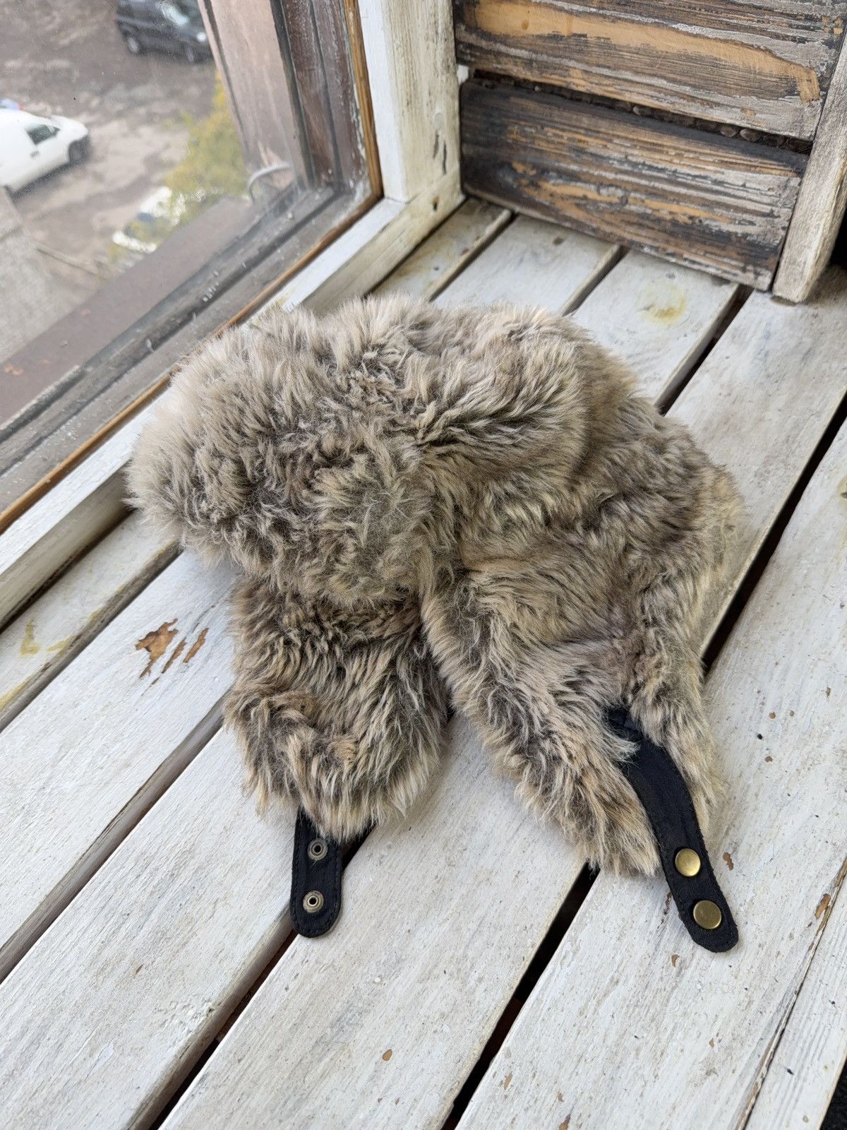 Japanese Brand Faux Fur Mohair Fuzzy Ushanka Trapper Hat Y2K Opium Rare OS Size ONE SIZE - 10 Thumbnail
