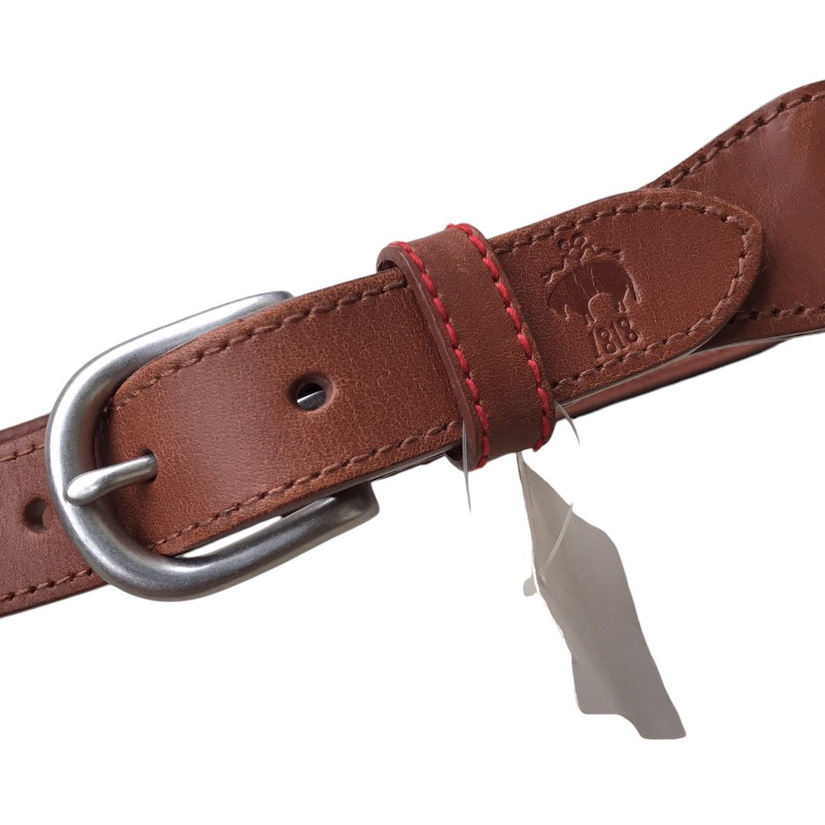 Brooks Brothers Brooks Brothers BNWT American Ivy Casual Cotton Leather Belt Size 32 - 4 Thumbnail