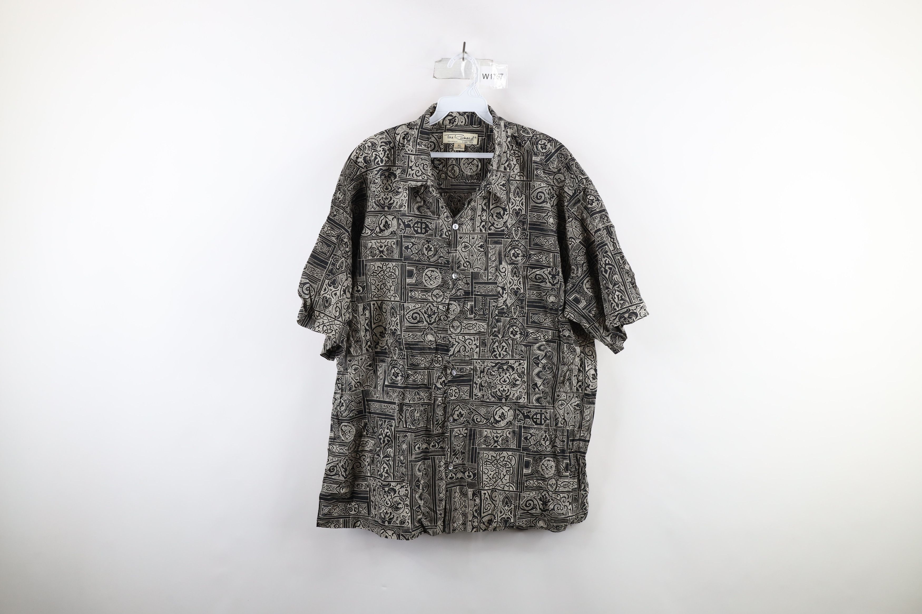 Vintage Vintage 90s Streetwear All Over Print Button Shirt USA Size US XL / EU 56 / 4 - 1 Thumbnail