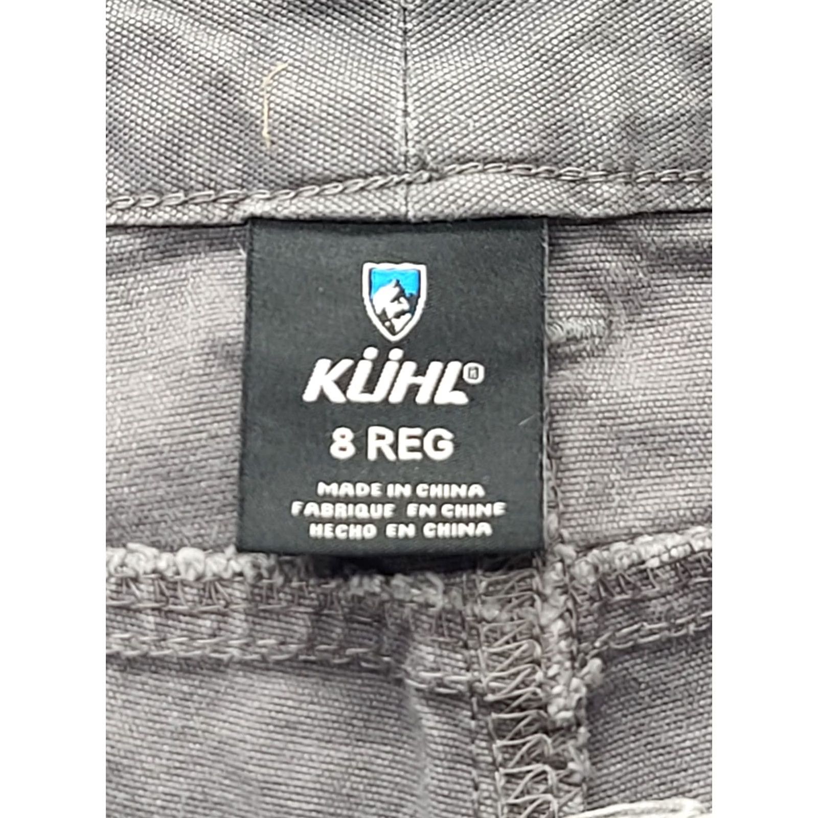 Vintage Kuhl Pants Womens 8x30 Skinny Fit Tapered Leg Chino Casual Travel Workwear Gray Cotton Spandex Front Flat 30 in Inseam Size 30" / US 8 / IT 44 - 2 Thumbnail