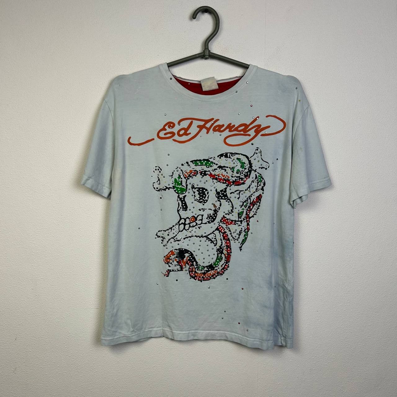 Ed Hardy Vintage Ed Hardy by CHristian Audigier y2k opium tee Size US L / EU 52-54 / 3 - 1 Thumbnail