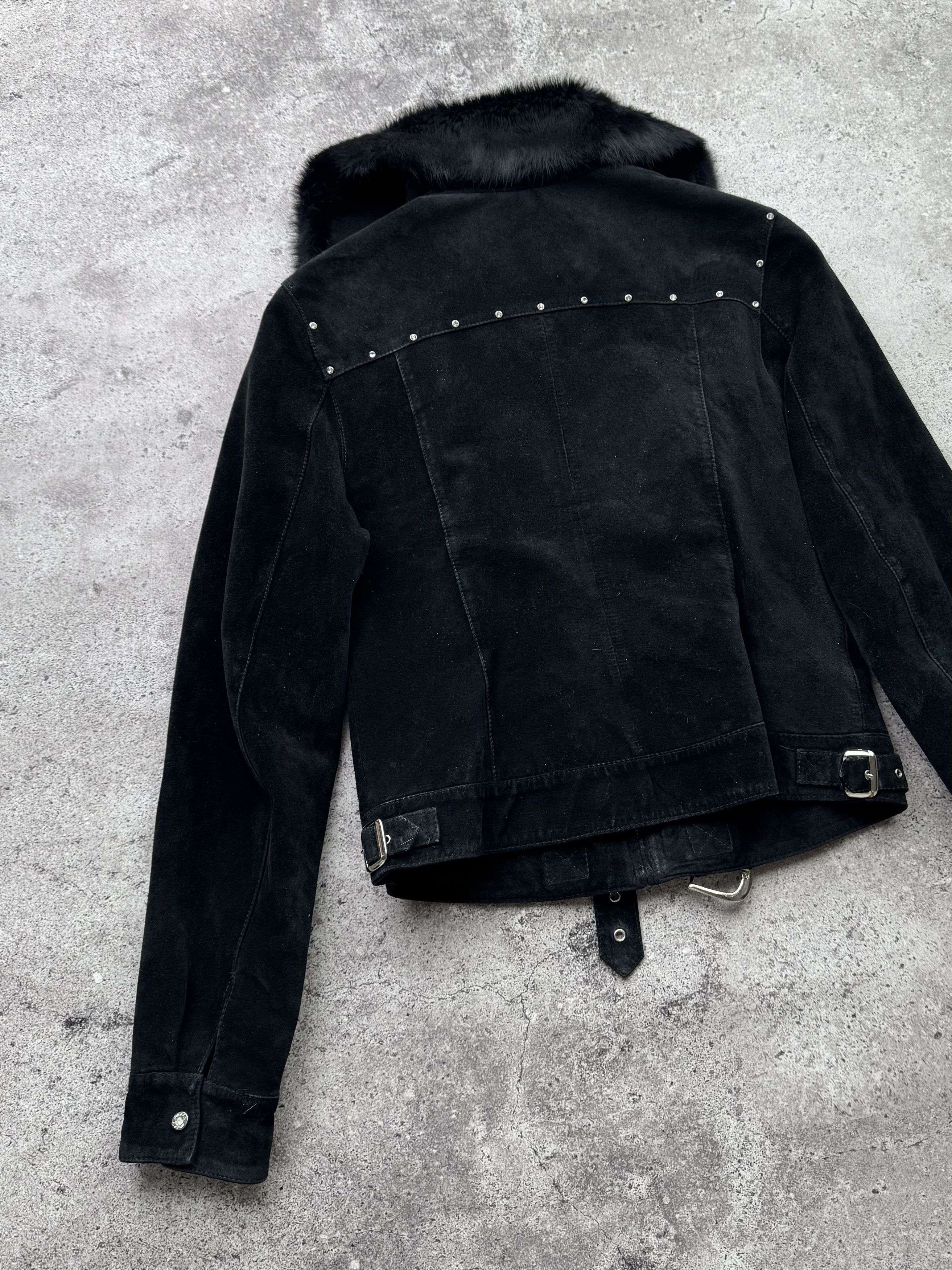 Japanese Brand Vintage Real Fur/Suede Cropped Jacket C418(V233) Size S / US 4 / IT 40 - 14 Thumbnail
