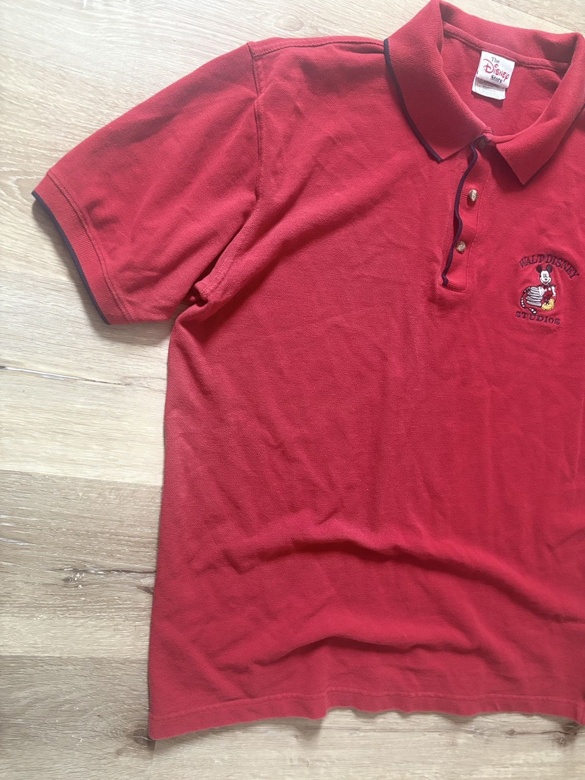 Disney Vintage 90’s Red Disney Polo Size US L / EU 52-54 / 3 - 3 Thumbnail