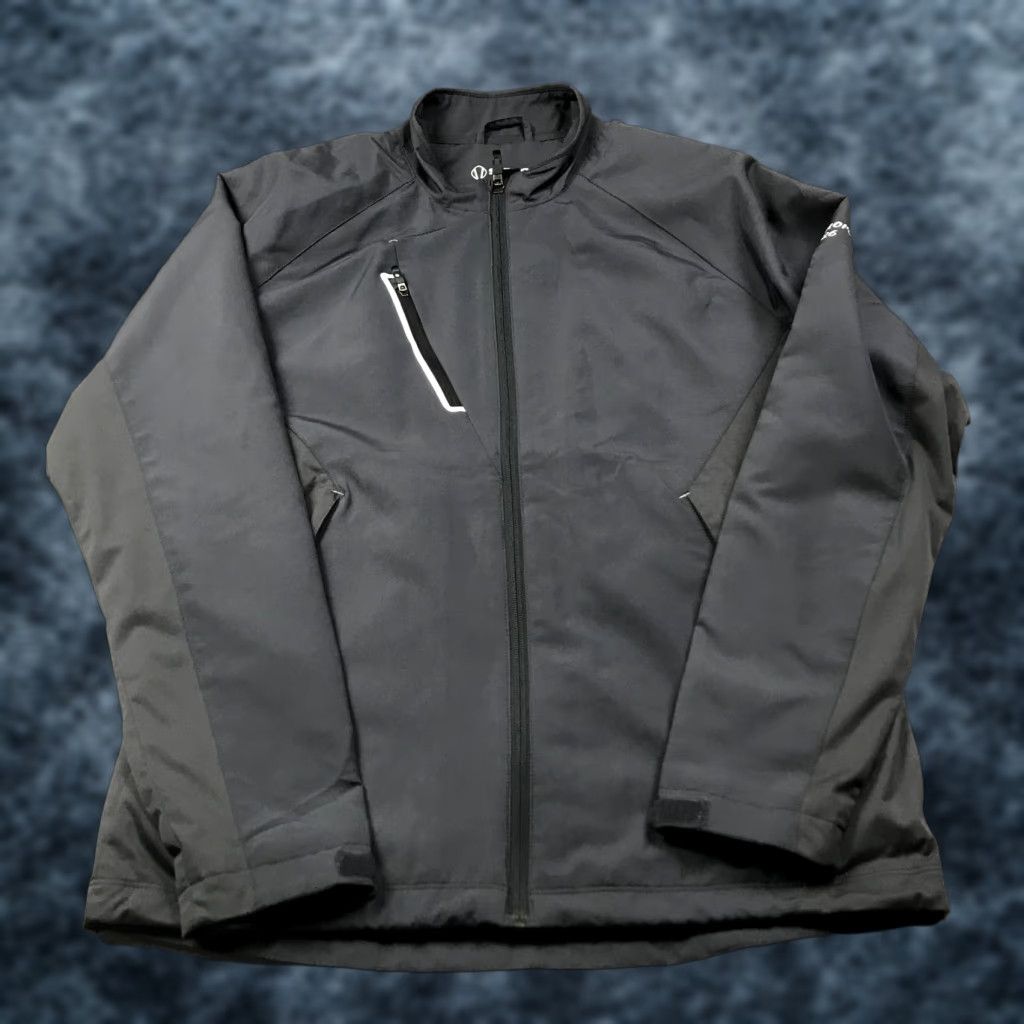 Sunice Jacket Mens Small Gray White Lightweight Water Repellent Wind Golf Windbreaker