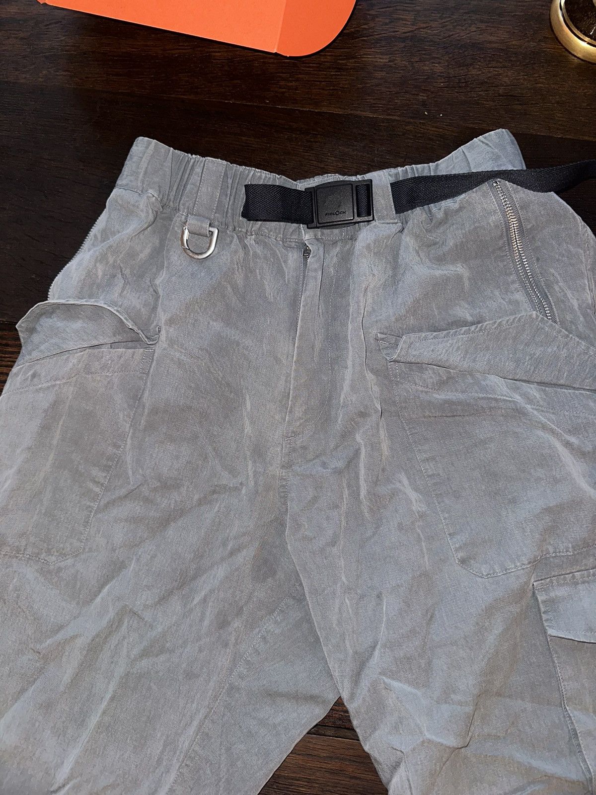Y-3 × Yohji Yamamoto Y-3 Gray Wide Leg Cargo Pants - Small Size US 30 / EU 46 - 4 Thumbnail