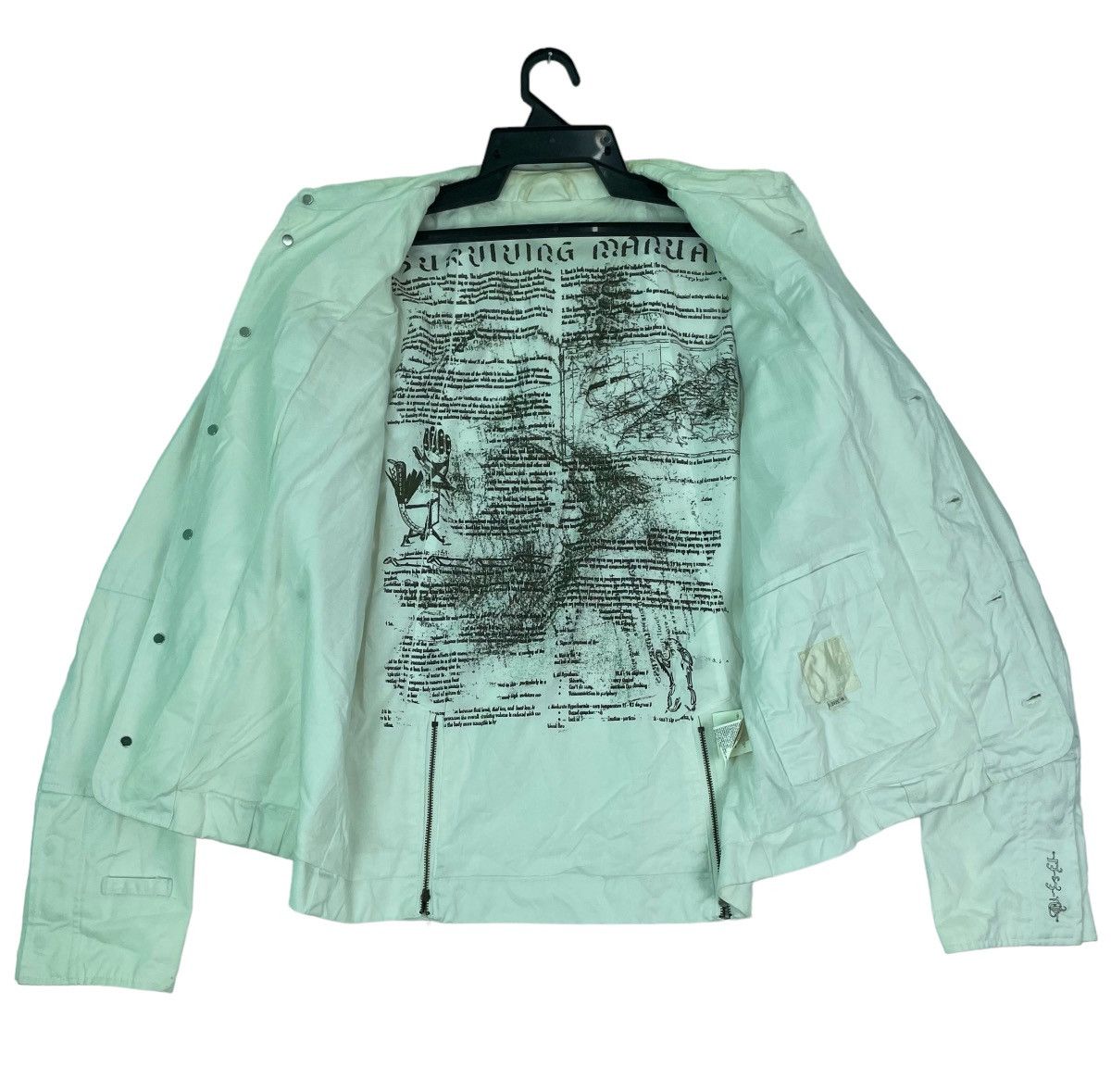 Diesel × Vintage Y2k DIESEL survival manual instructions lining logo jacket Size US M / EU 48-50 / 2 - 2 Thumbnail