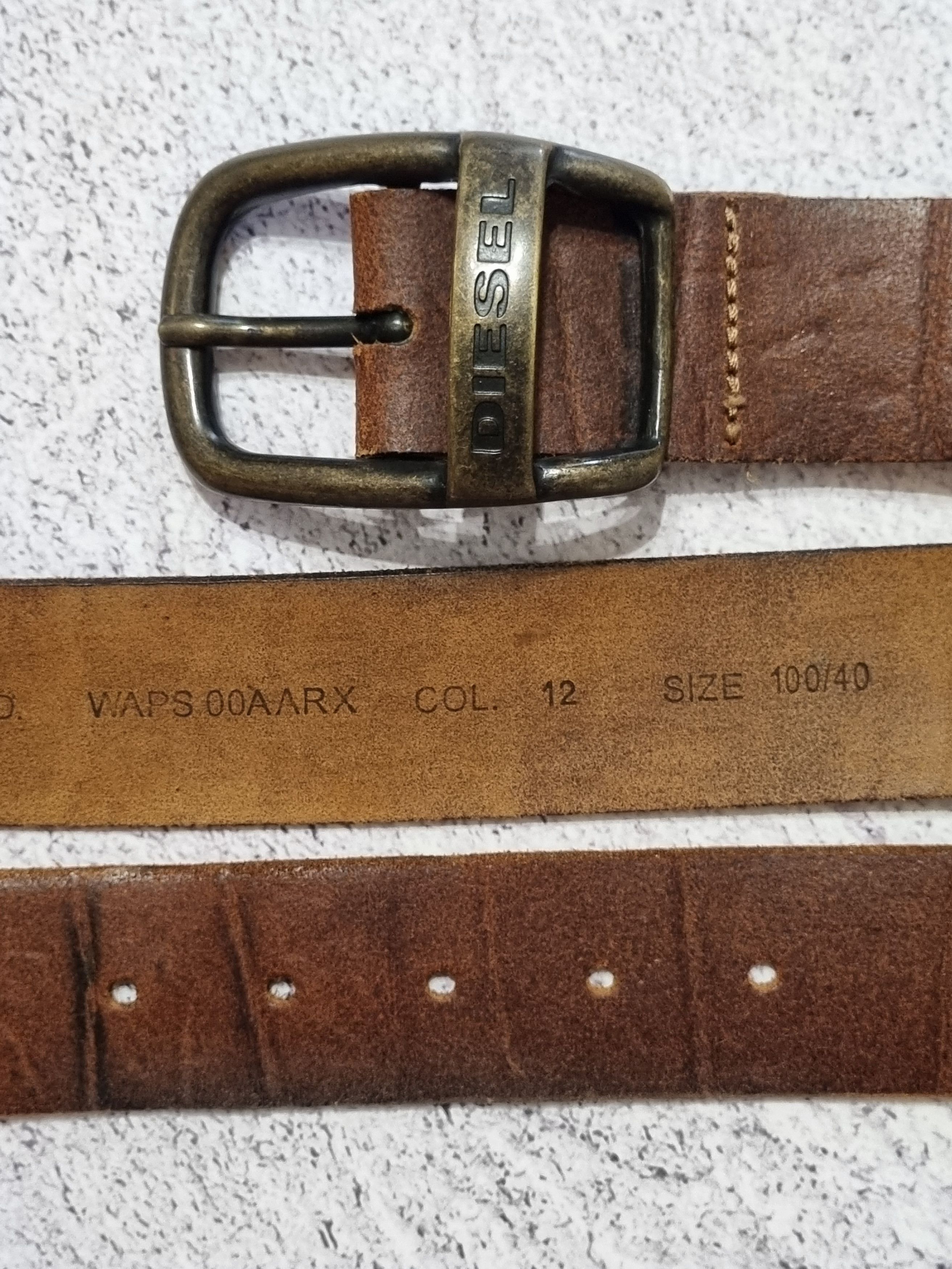 Diesel Vintage Diesel Genuine Leather Belt Avant Garde Size ONE SIZE - 8 Thumbnail