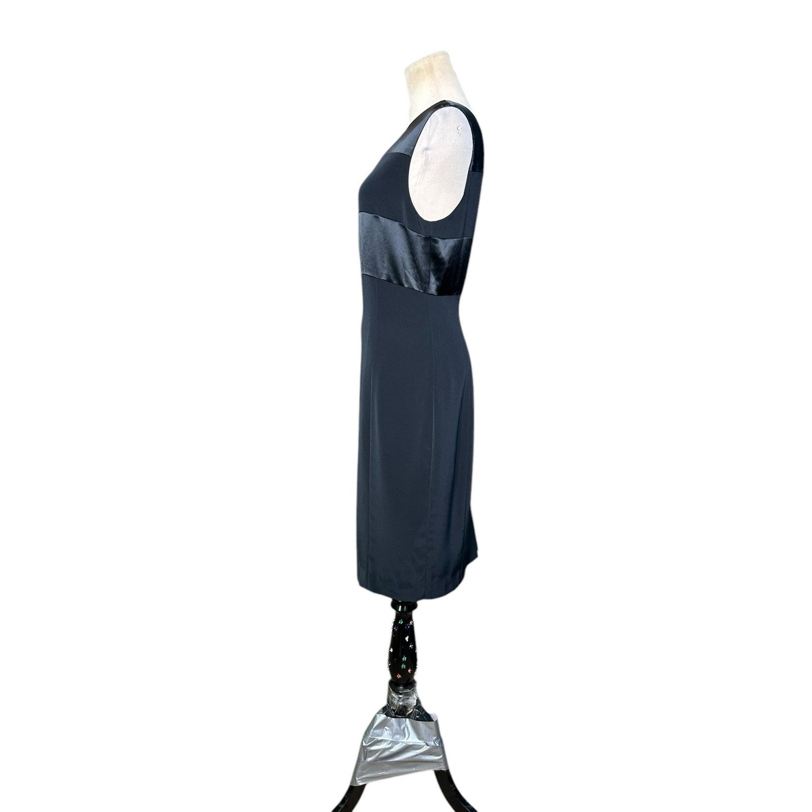 Jones New York JONES NEW YORK black sheath cocktail dress size 10 Size L / US 10 / IT 46 - 5 Thumbnail