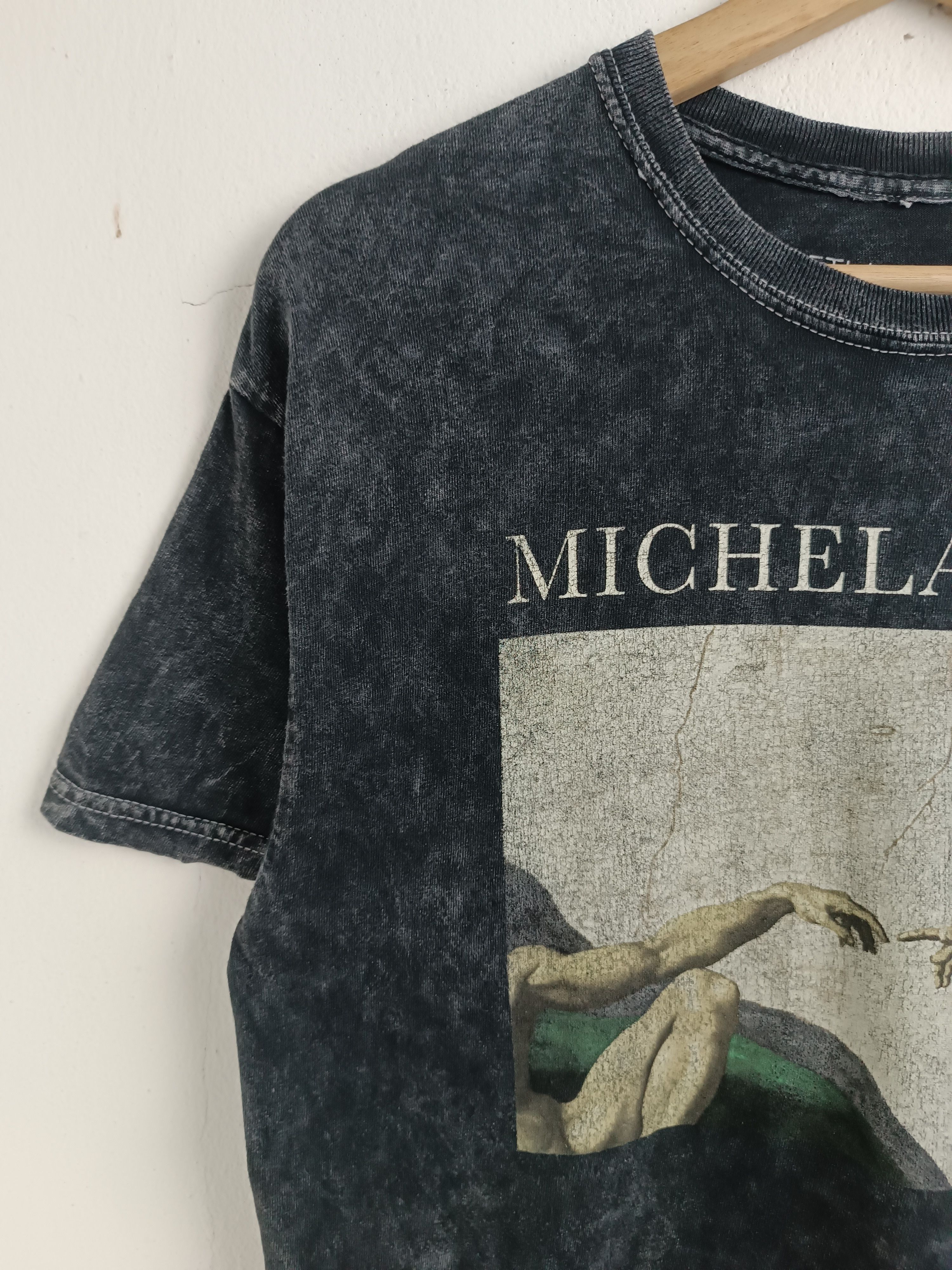 Vintage VINTAGE MICHELANGELO CREATION OF ADAM CROP TOP ART PICASSO Size US M / EU 48-50 / 2 - 5 Thumbnail