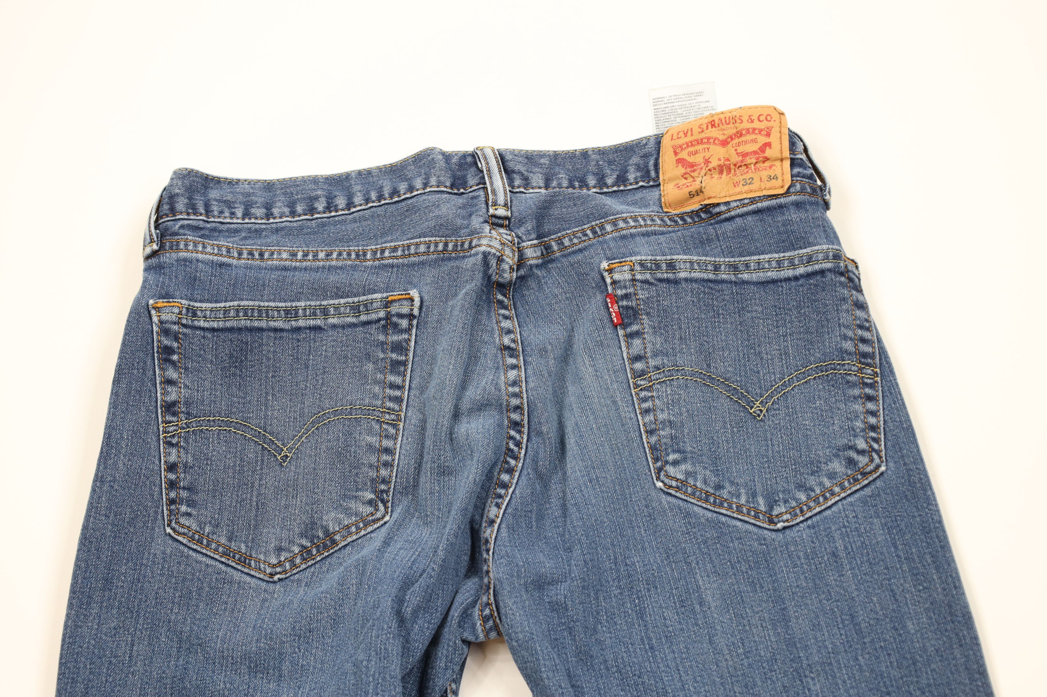 Levi's Vintage Y2K Levis 514 Straight Leg Denim Jeans Blue Cotton Size US 32 / EU 48 - 10 Thumbnail