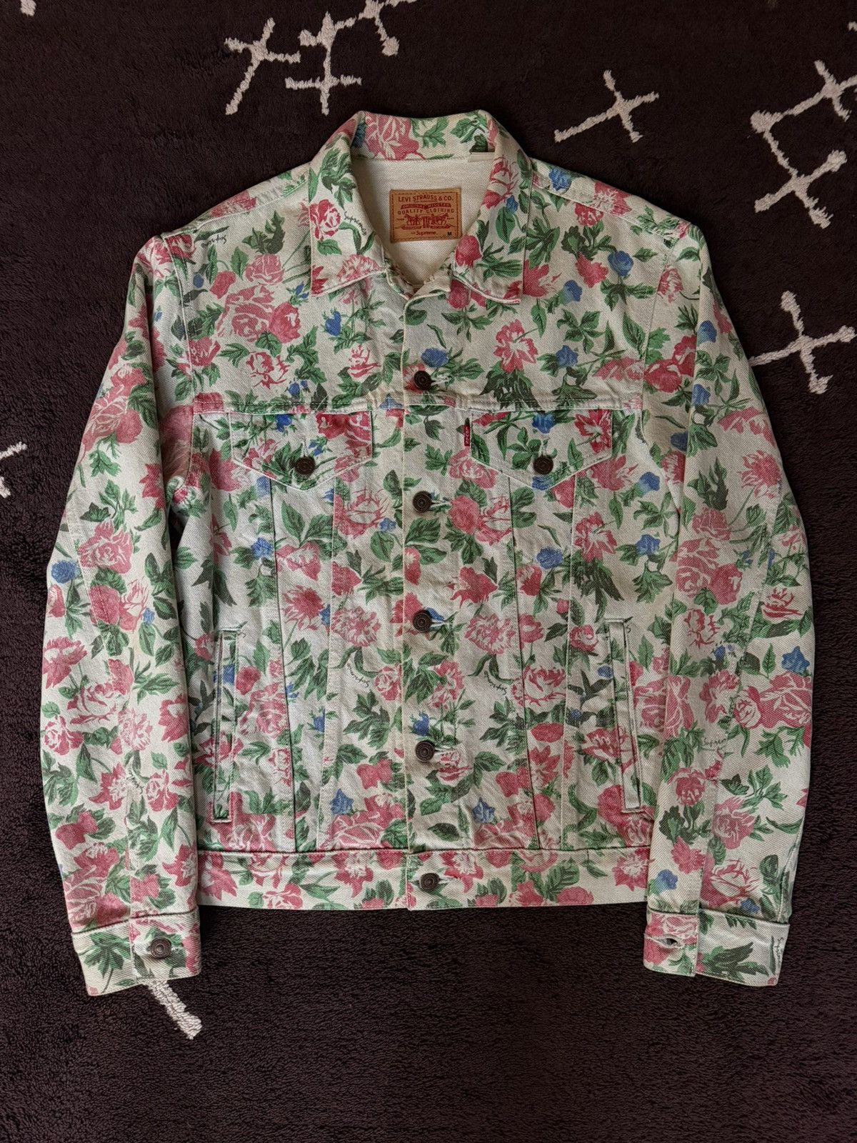 Supreme Levis Floral Jacket | Grailed