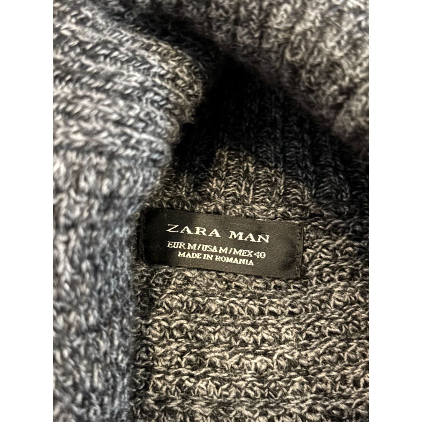 Zara Zara Man Sweater Cardigan Mens M Gray Shawl Collar Button Front Wool Blend Knit Wool Acrylic | Pockets | Regular Size Type | Brand: Zara Size US M / EU 48-50 / 2 - 2 Thumbnail