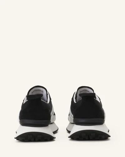 Lanvin os11x0526 Bumpr Nylon and Suede Sneakers in Black/White Size US 9 / IT 39 - 3 Thumbnail