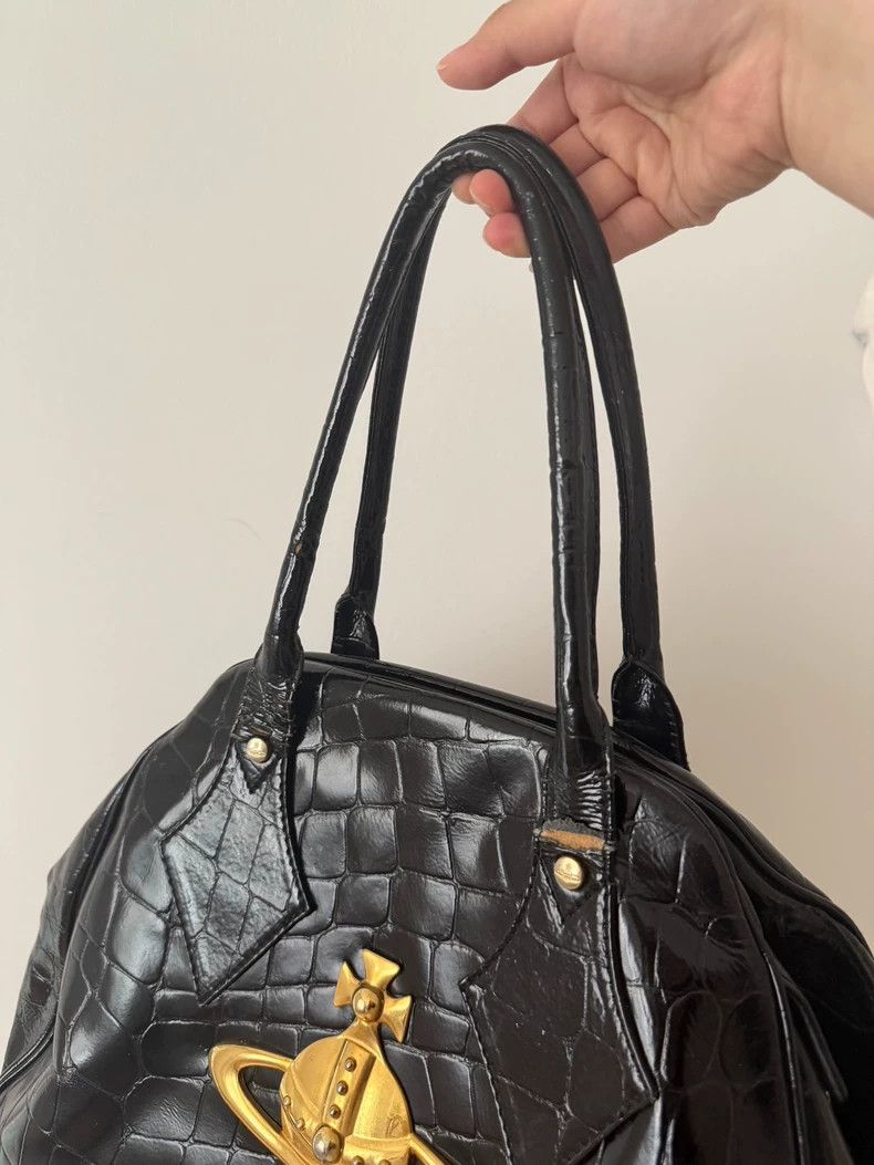 Vivienne Westwood Vivienne Westwood Golden Saturn Orb Bowling Bag Size ONE SIZE - 5 Thumbnail