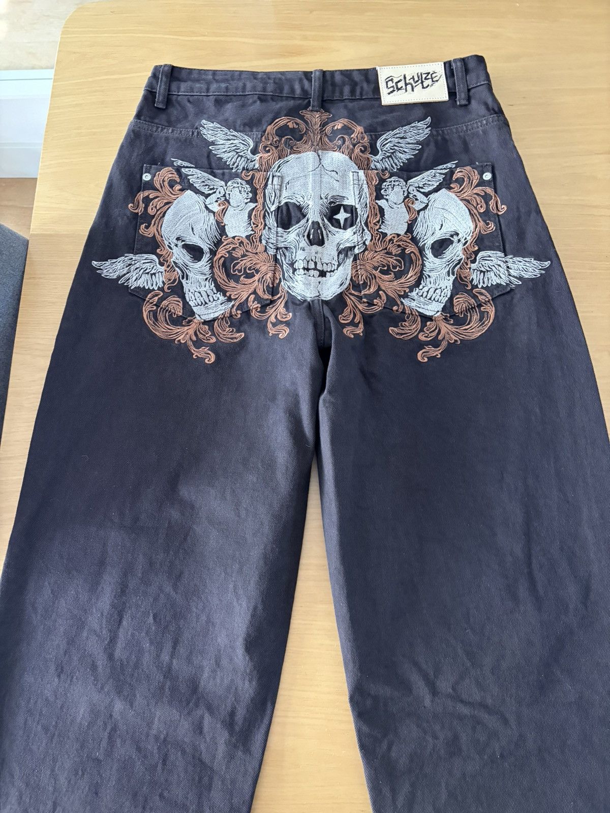 Derschutze Derschutze Hellboy Brown Denim Jeans - Size 32 Size US 32 / EU 48 - 1 Thumbnail