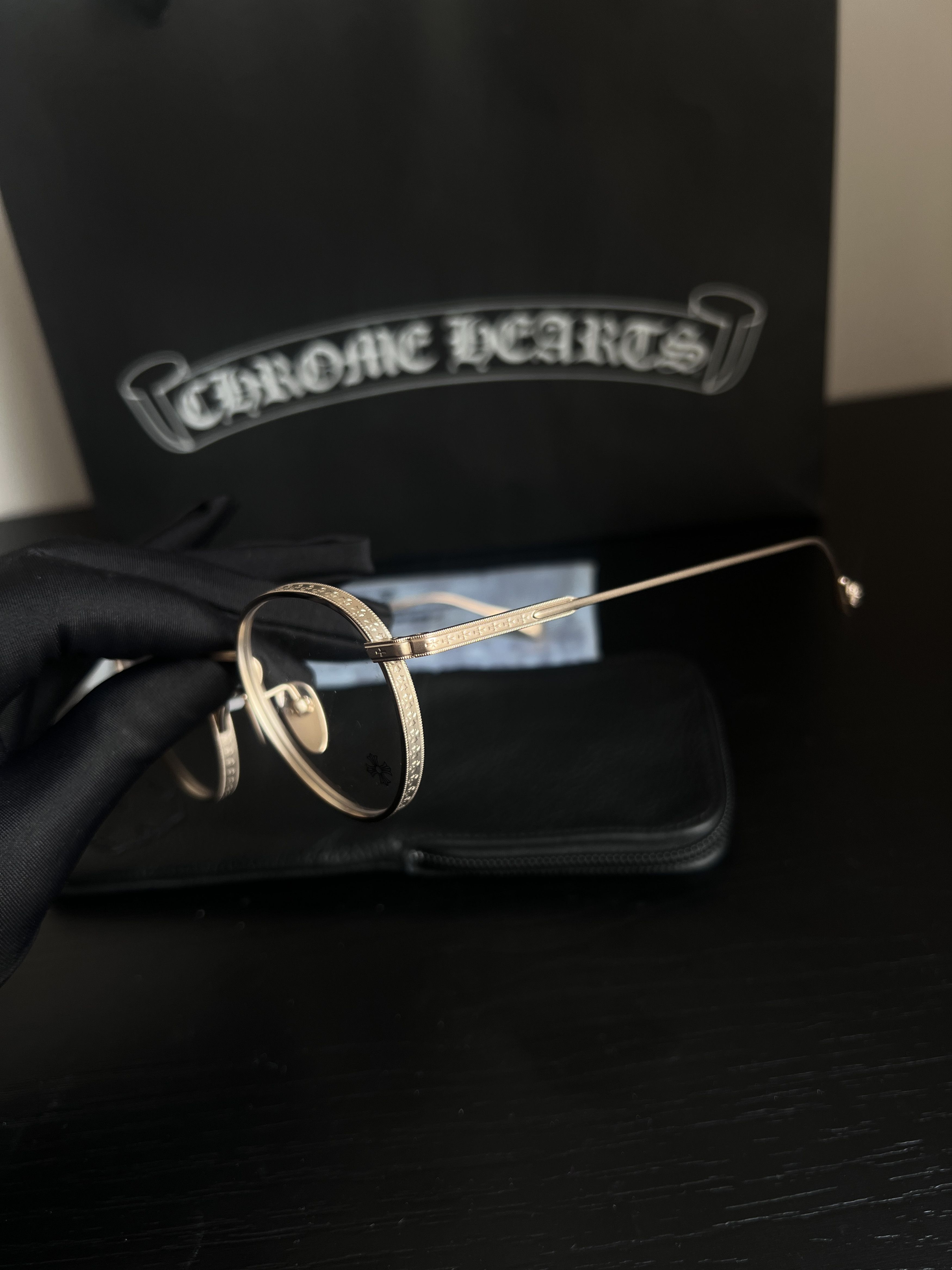 Chrome Hearts Chrome Hearts THICK GOLD PLATED GLASSES Size ONE SIZE - 4 Thumbnail