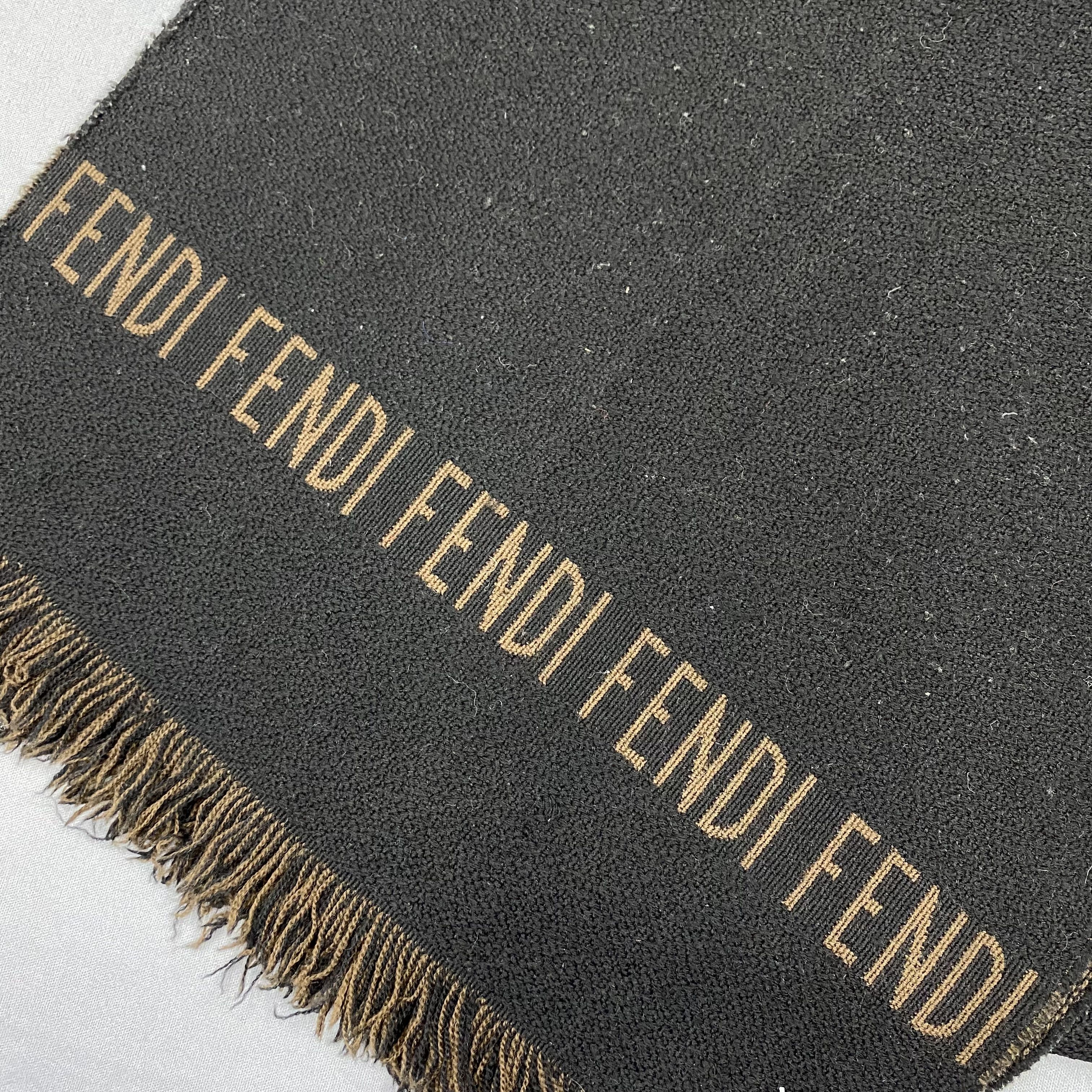 Fendi Vintage Fendi Scarf Muffler Wool Winter Zucca Scarves Size ONE SIZE - 5 Thumbnail