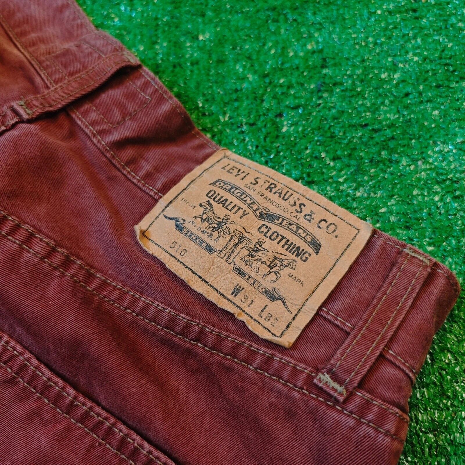 Levi's × Levi's Vintage Clothing × Vintage Vintage Levi's 510 Jeans Mens 31x32 straight red 90s rare Size US 31 - 3 Thumbnail