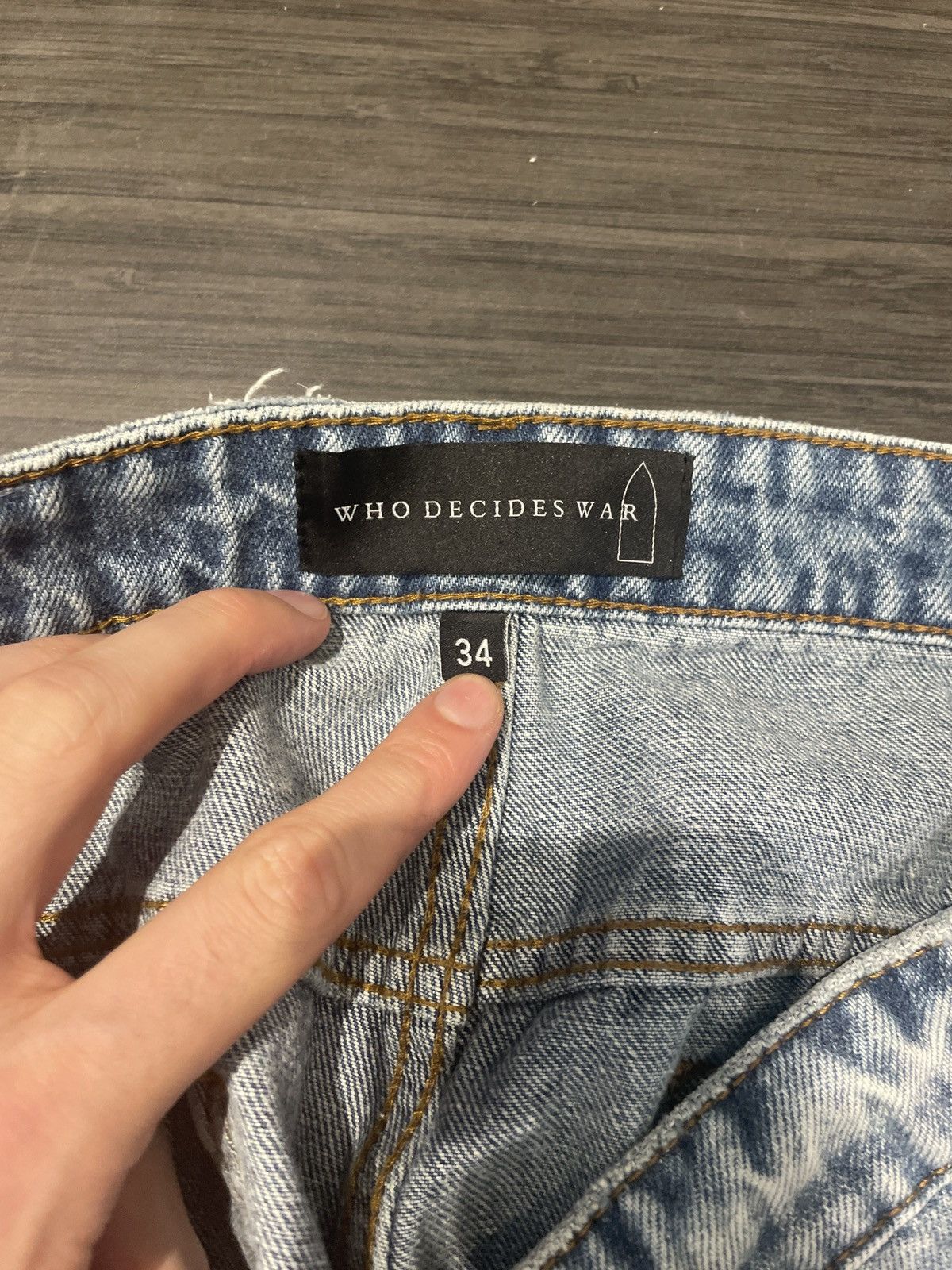 Who Decides War Who Decides War Gnarly Denim Jeans 34 Size US 34 / EU 50 - 3 Thumbnail