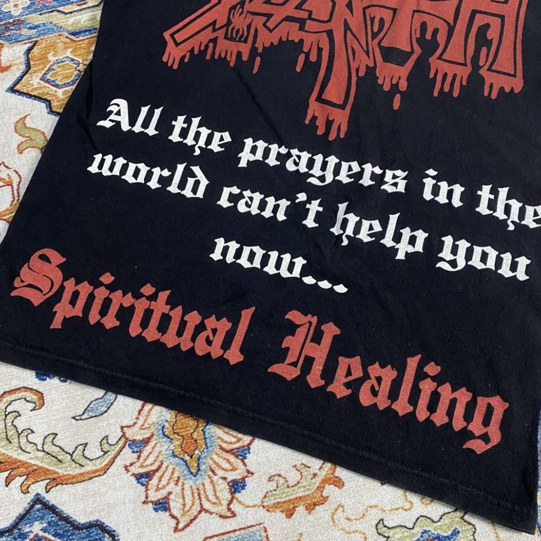 4GSELLER Vintage death " spiritual healing " band tee Size US M / EU 48-50 / 2 - 9 Thumbnail