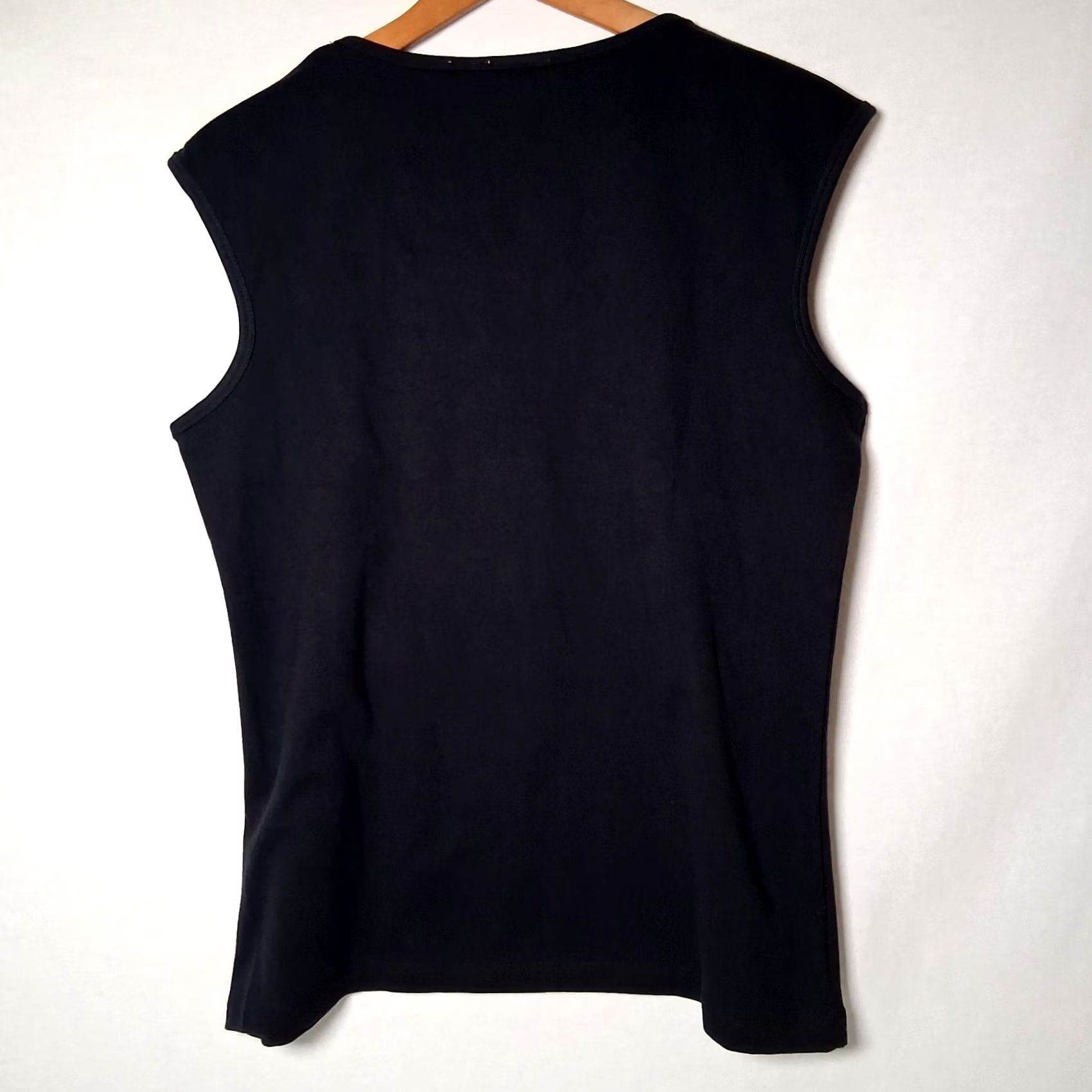 Vintage VINTAGE White Stag Tank Top L Black Sleeveless Shirt NOS Y2K Retro Classic Size L / US 10 / IT 46 - 2 Thumbnail