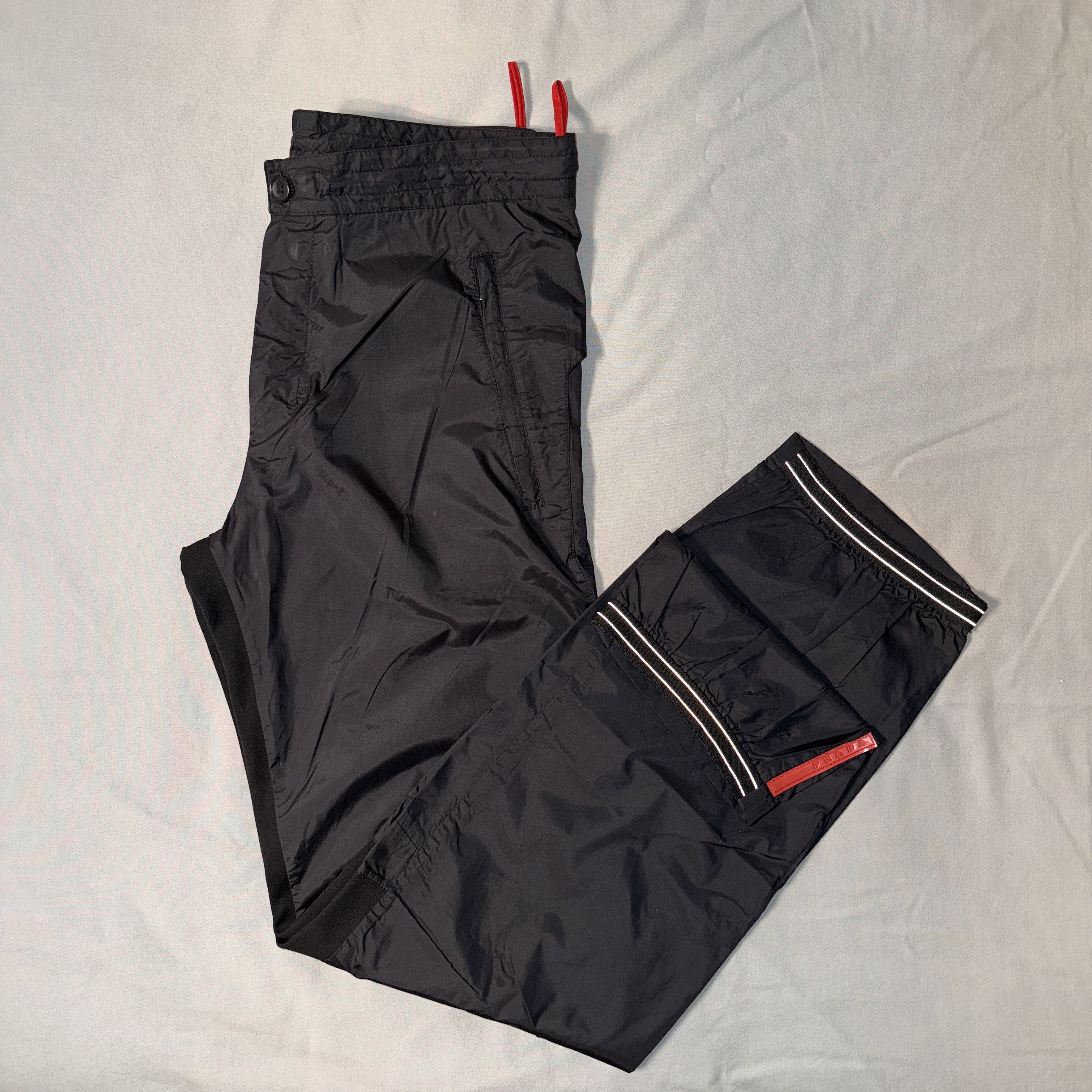 Prada Prada Technical Nylon Red Tab Track Pants IT 44 Size US 28 / EU 44 - 3 Thumbnail