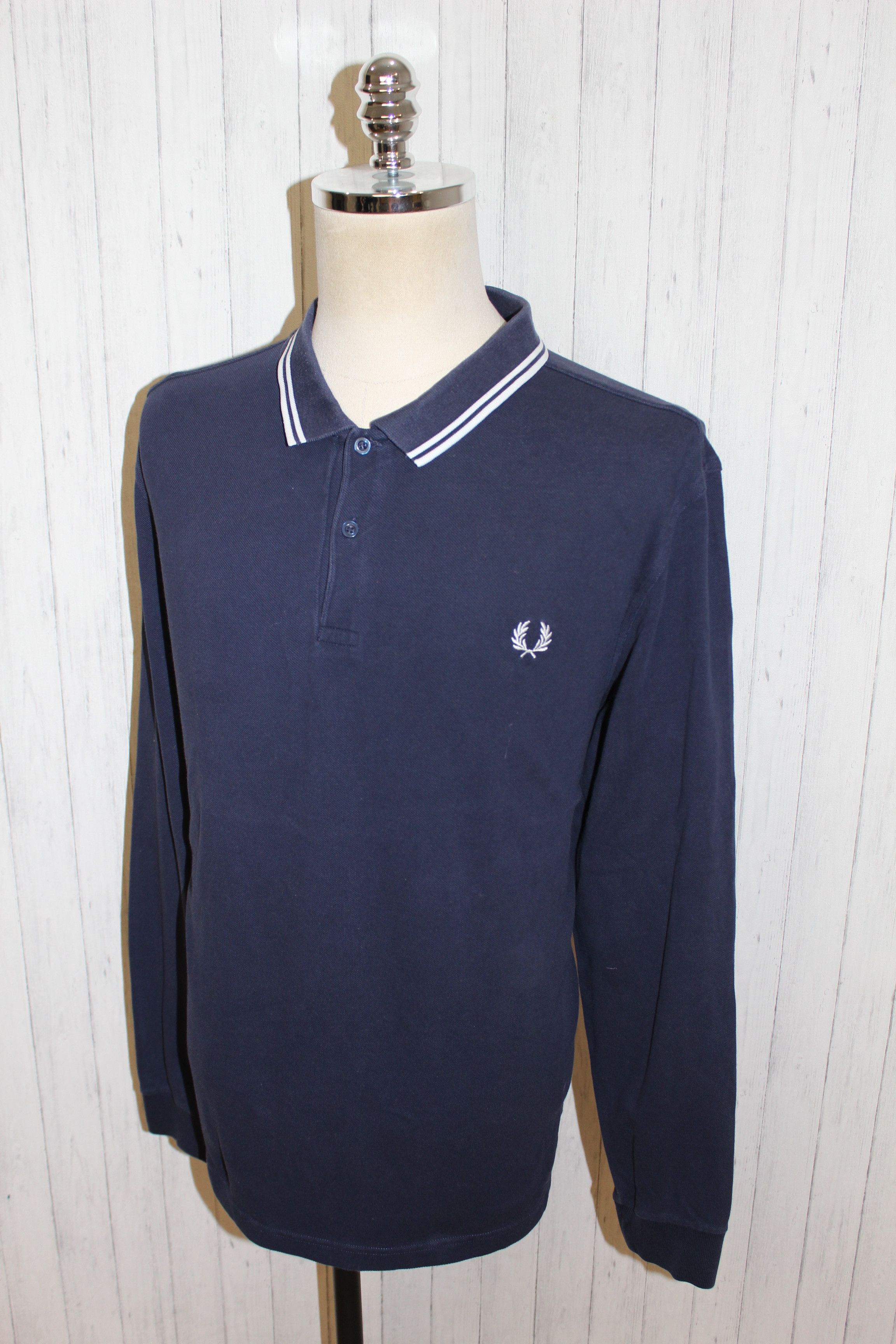 Fred Perry Fred Perry Long Sleeve Black Polo Shirt Size US XXL / EU 58 / 5 - 5 Thumbnail