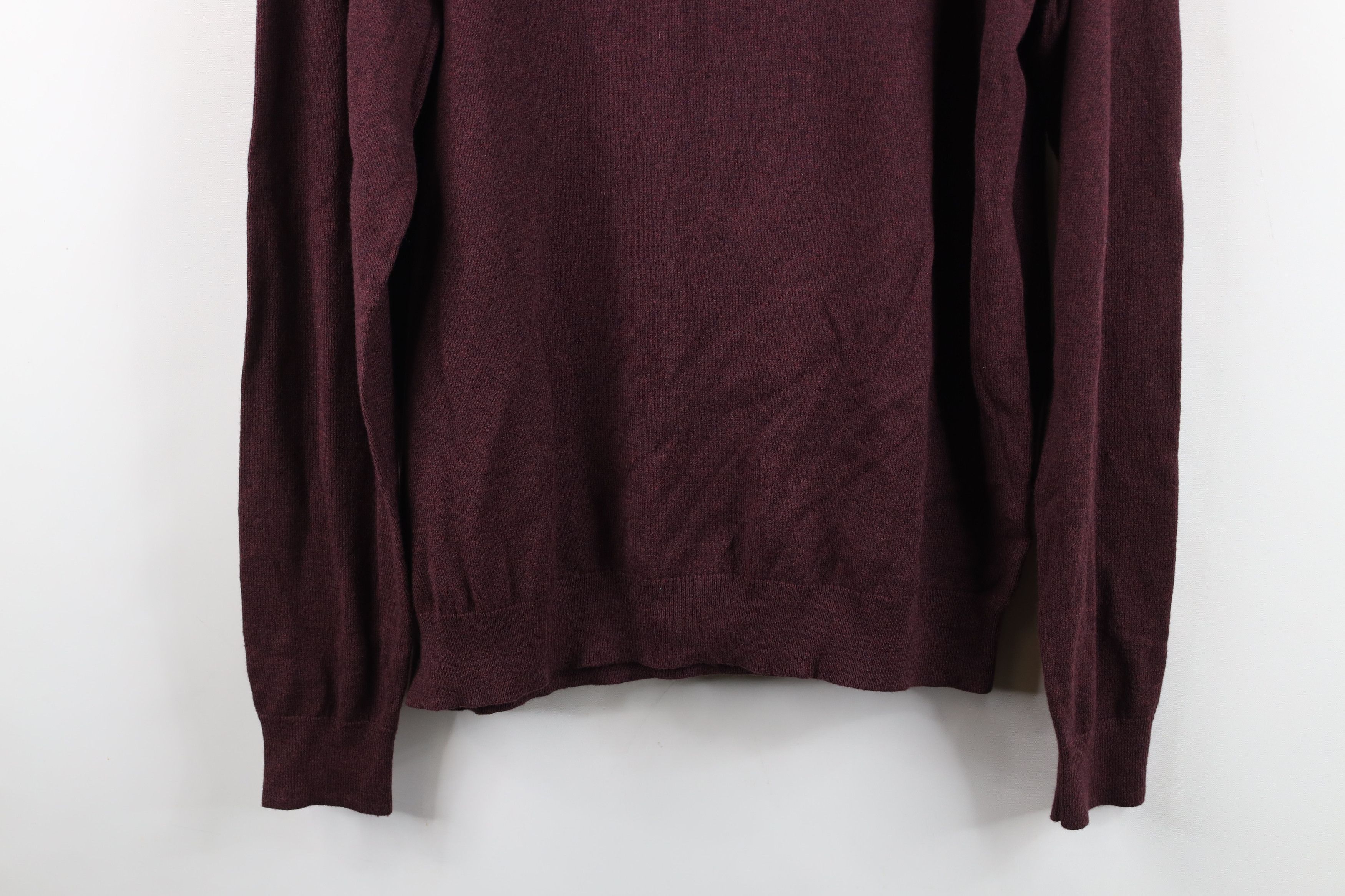 Vintage New Streetwear Cashmere Blend Knit Half Zip Pullover Sweater Size US L / EU 52-54 / 3 - 3 Thumbnail