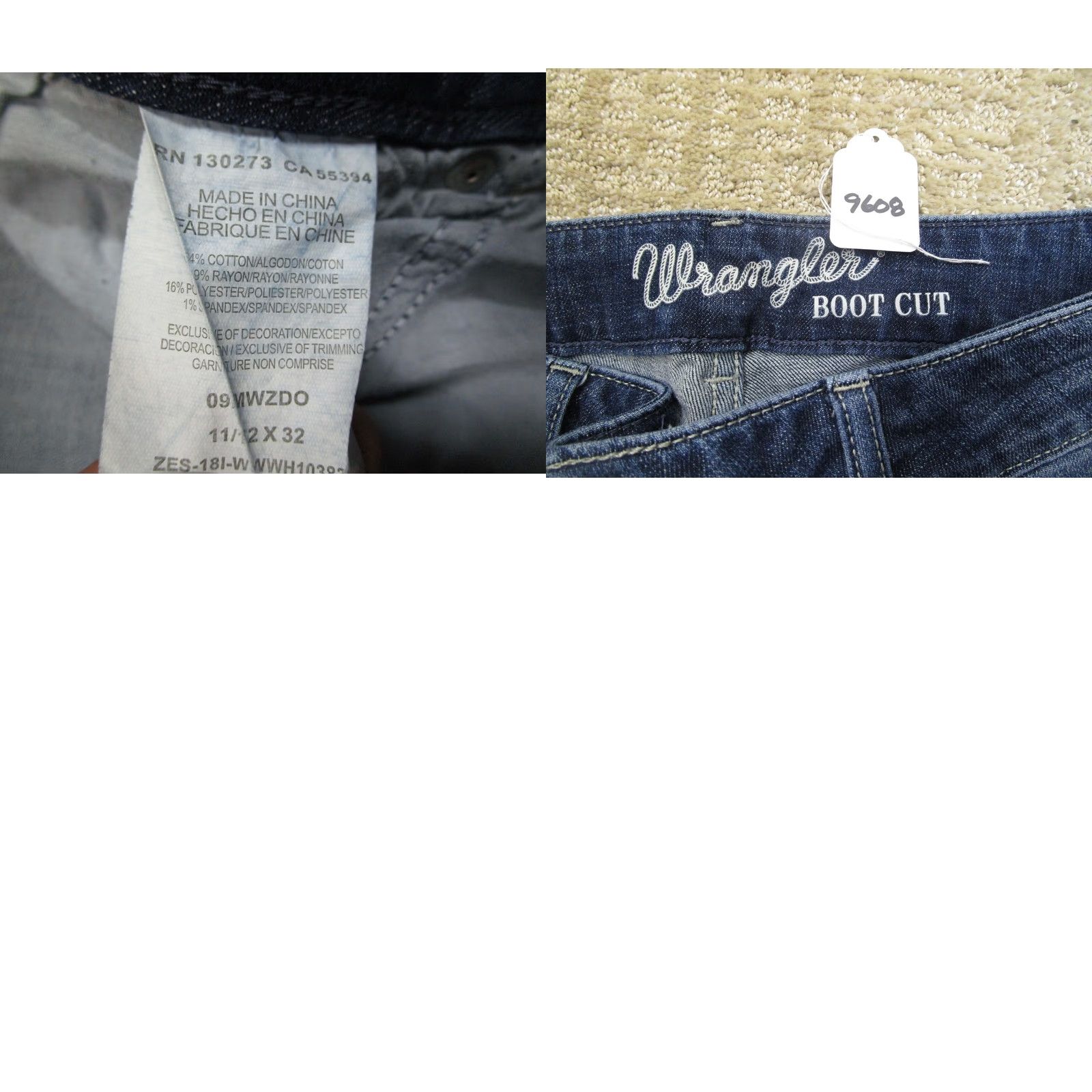 Wrangler Wrangler Jeans Women 12 Blue Mid Rise Bootcut Western Pants Dark Wash Denim Pants Jeans Buckle Logo Size 34" / US 12 / IT 48 - 8 Thumbnail