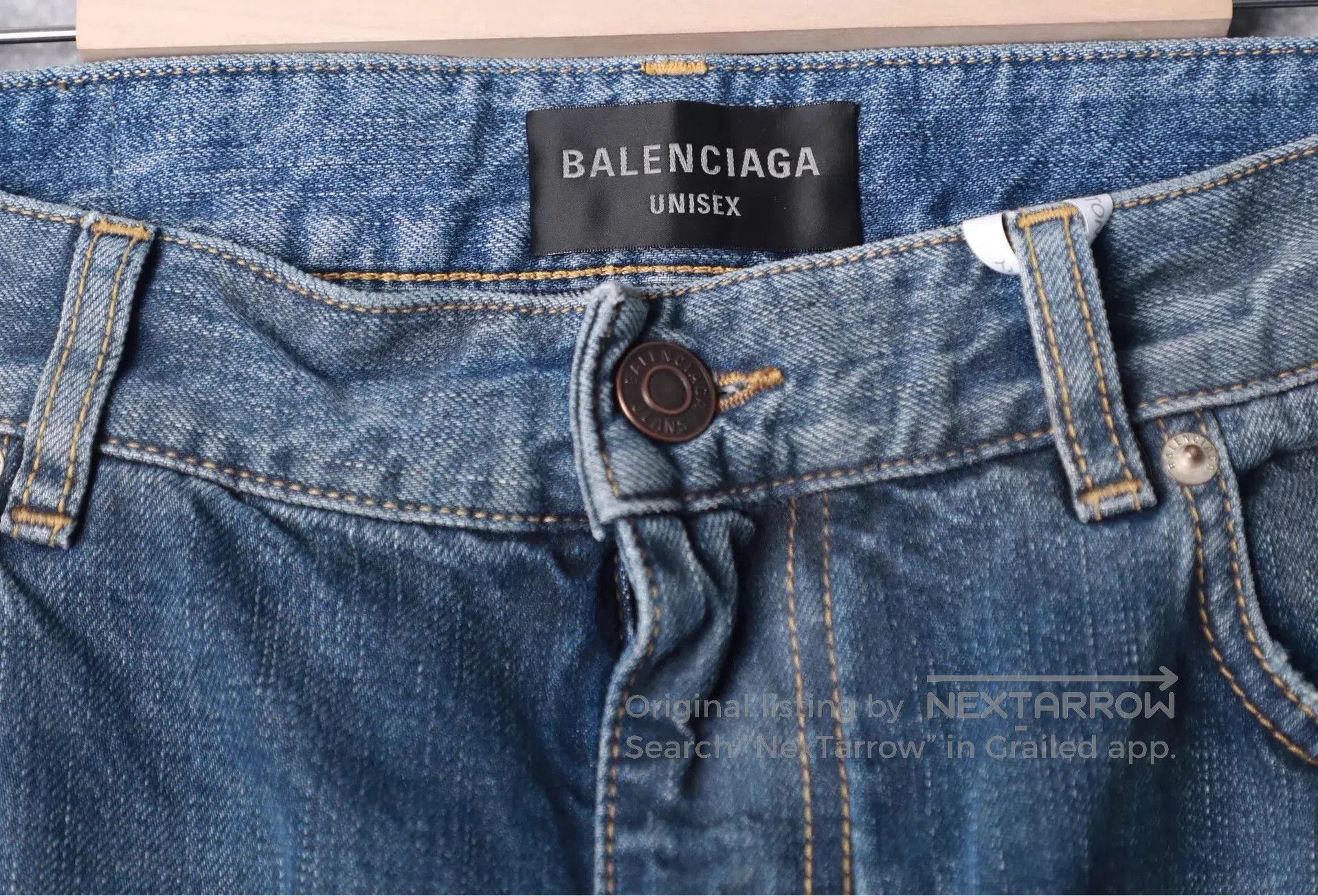 Balenciaga Blue Denim Straight. Size US 32 / EU 48 - 3 Thumbnail