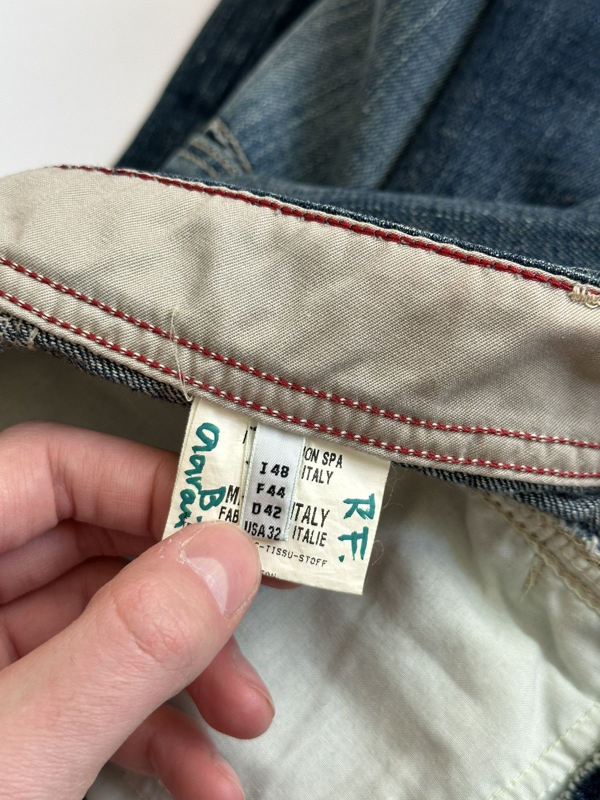 Japanese Brand × Marithe + Francois Girbaud × Vintage Marithe Francois Girbaud Jeans Blue Denim Size US 32 / EU 48 - 12 Thumbnail