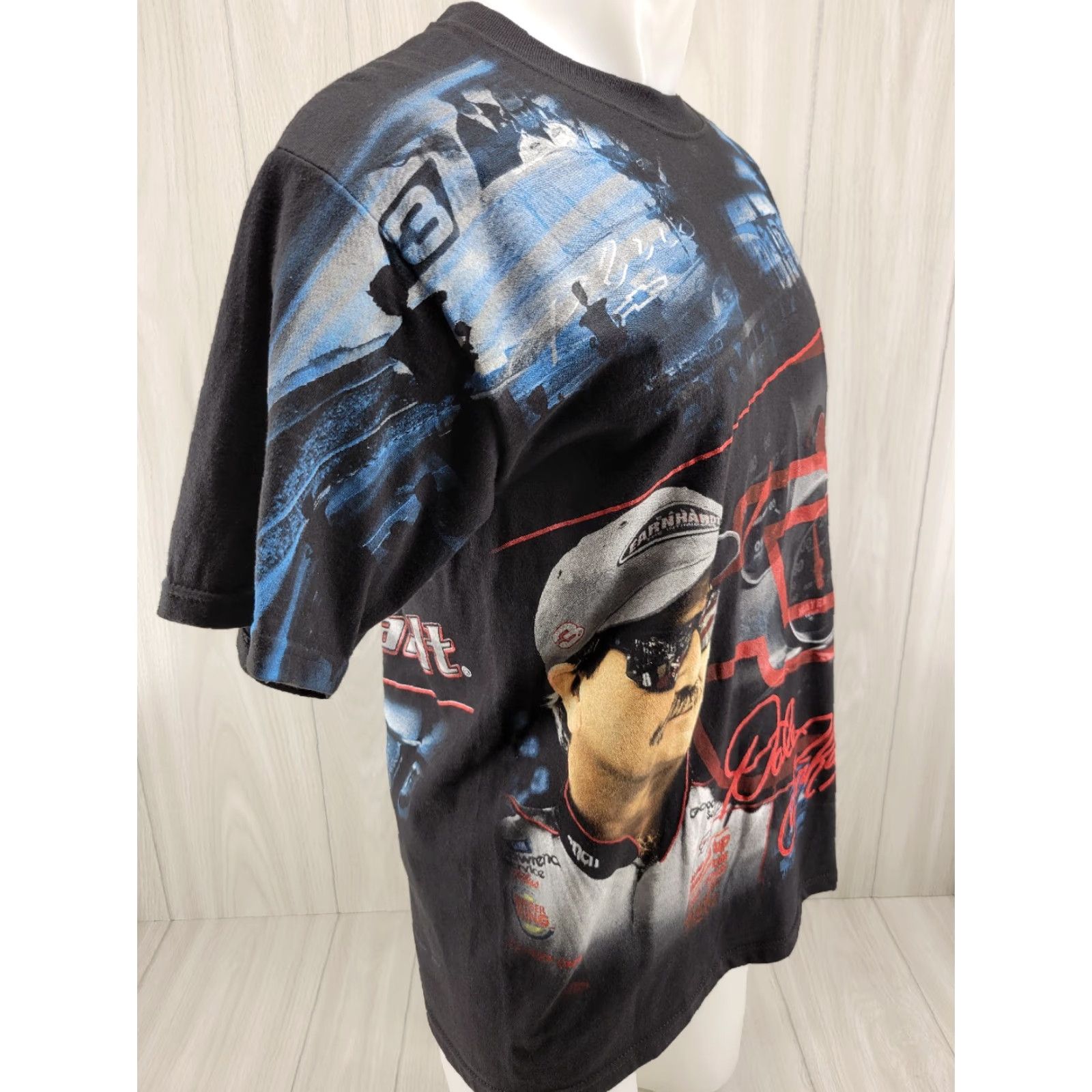 Chase Authentics VINTAGE Chase Authentics Dale Earnhardt All Over Print T Shirt Men's M Black Shirt Mens 90s NASCAR Size US M / EU 48-50 / 2 - 4 Thumbnail