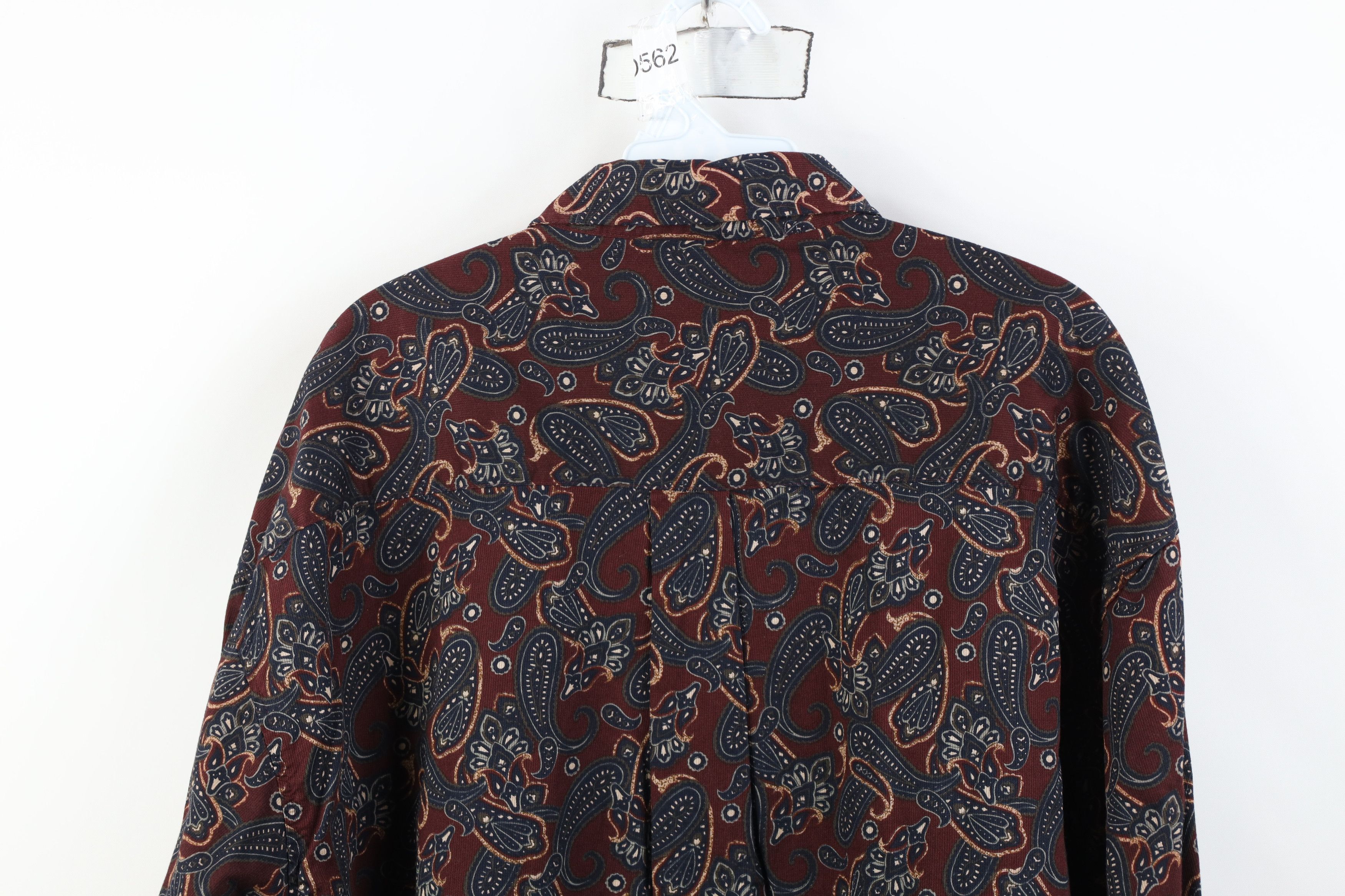 Vintage Vintage 90s Streetwear Paisley Collared Button Down Shirt Size US L / EU 52-54 / 3 - 9 Thumbnail