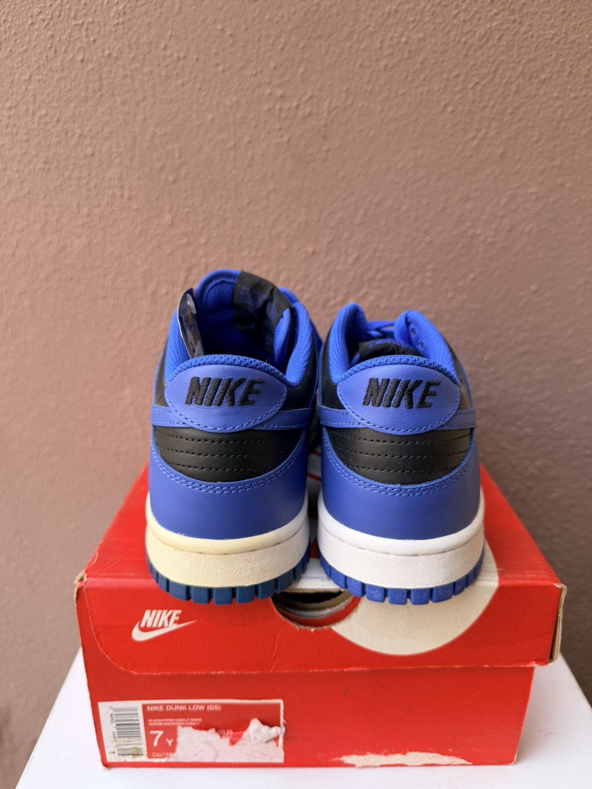 Nike Nike Dunk Low Retro Hyper Cobalt Black Sneakers Size 7Y Size US 7 / EU 40 - 5 Thumbnail