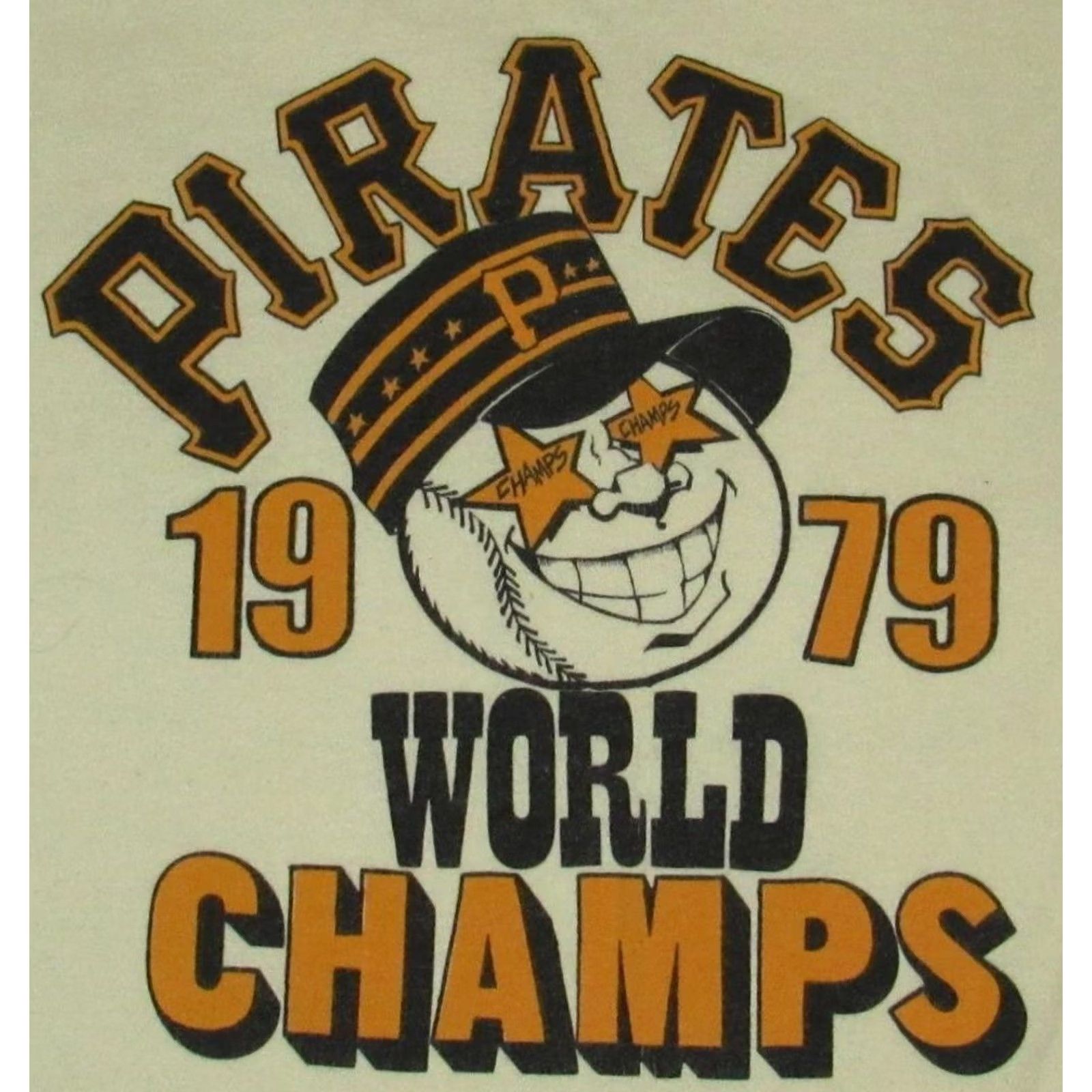 Vintage Vtg 1979 PITTSBURGH PIRATES World Champs T Shirt Small Shirt Men XS? Size US S / EU 44-46 / 1 - 3 Thumbnail