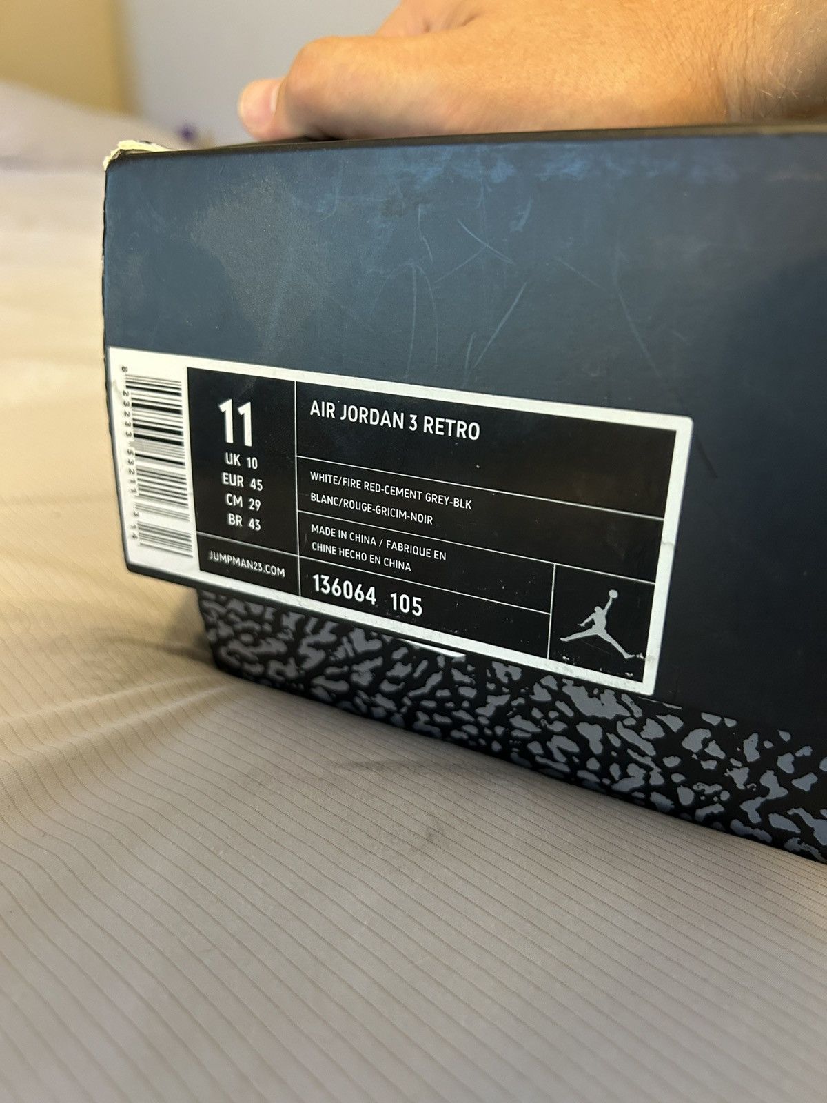 Jordan Brand White Cement Jordan 3 Size 11 Size US 11 / EU 44 - 9 Thumbnail