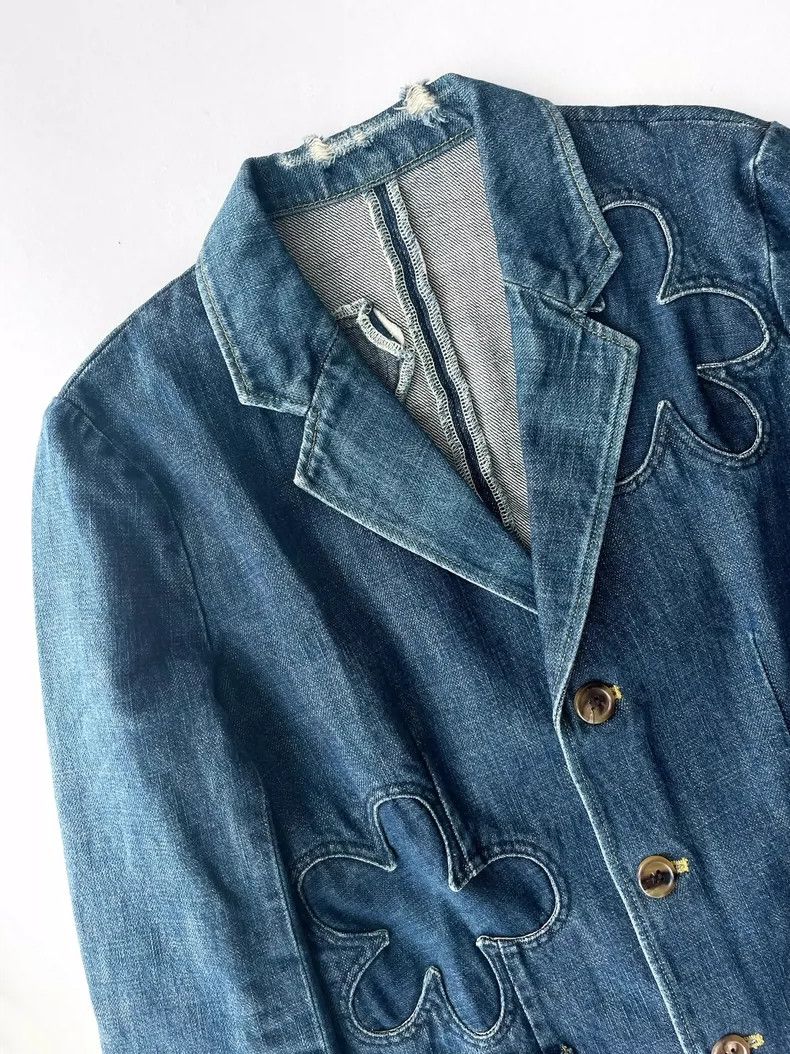 Undercover Undercover 01AW Jewel Period Floral Patchwork Denim Jacket Size ONE SIZE - 5 Thumbnail
