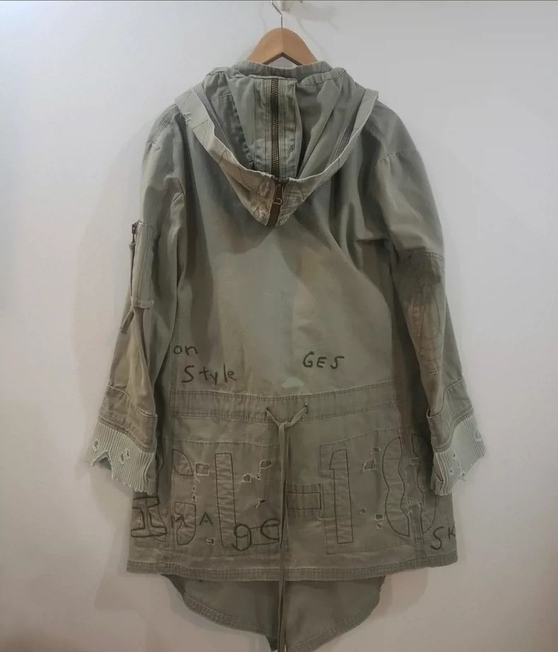 Greg Lauren greg lauren Embroidery destroys military cloth coats 2506-N Size US S / EU 44-46 / 1 - 2 Thumbnail