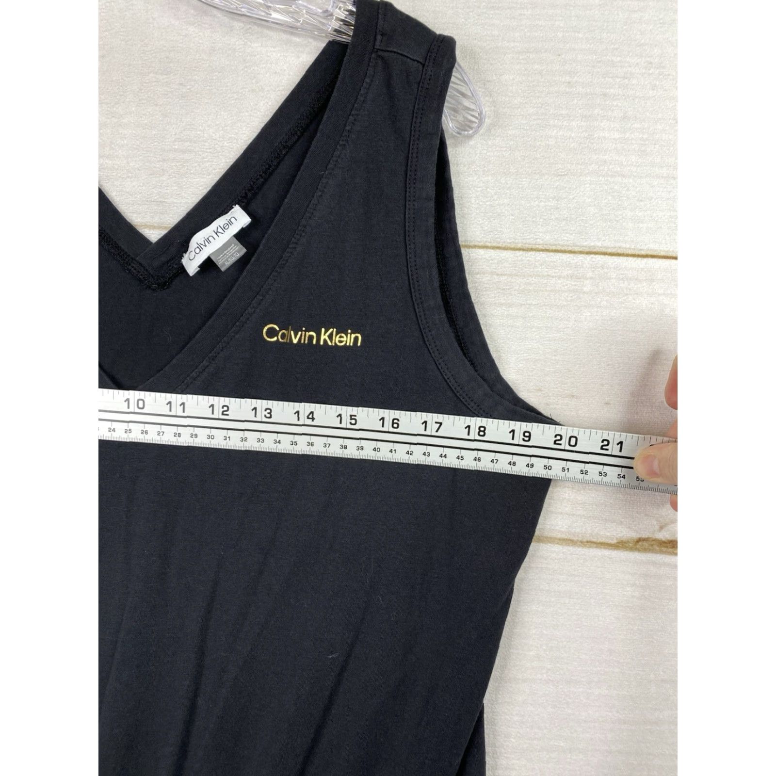 Calvin Klein Calvin Klein Romper Women XL Black Sleeveless Tie Waist Stretch Short Shortall Size 40" / US 18 - 7 Thumbnail