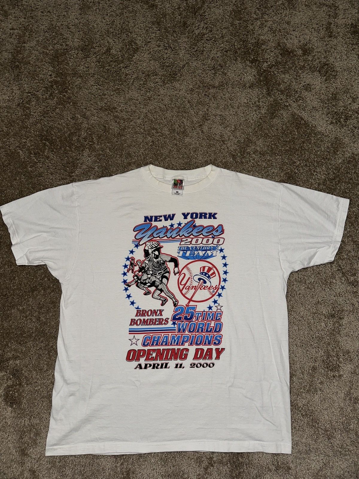 New York Yankees × Vintage 2000 NY Yankees The Century's Team tshirt Size US XL / EU 56 / 4 - 1 Thumbnail