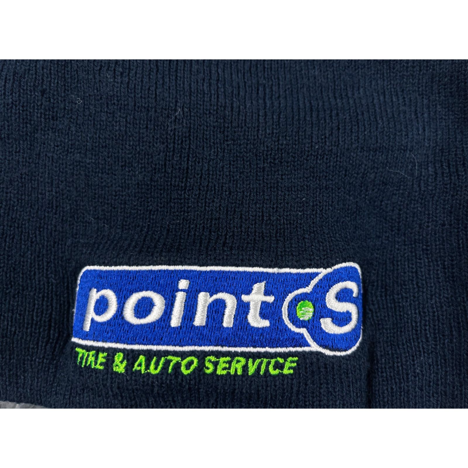 Vintage Point S Beanie Toque Adult One Size Blue Embroidered Acrylic Tire Auto Service Size ONE SIZE - 2 Thumbnail