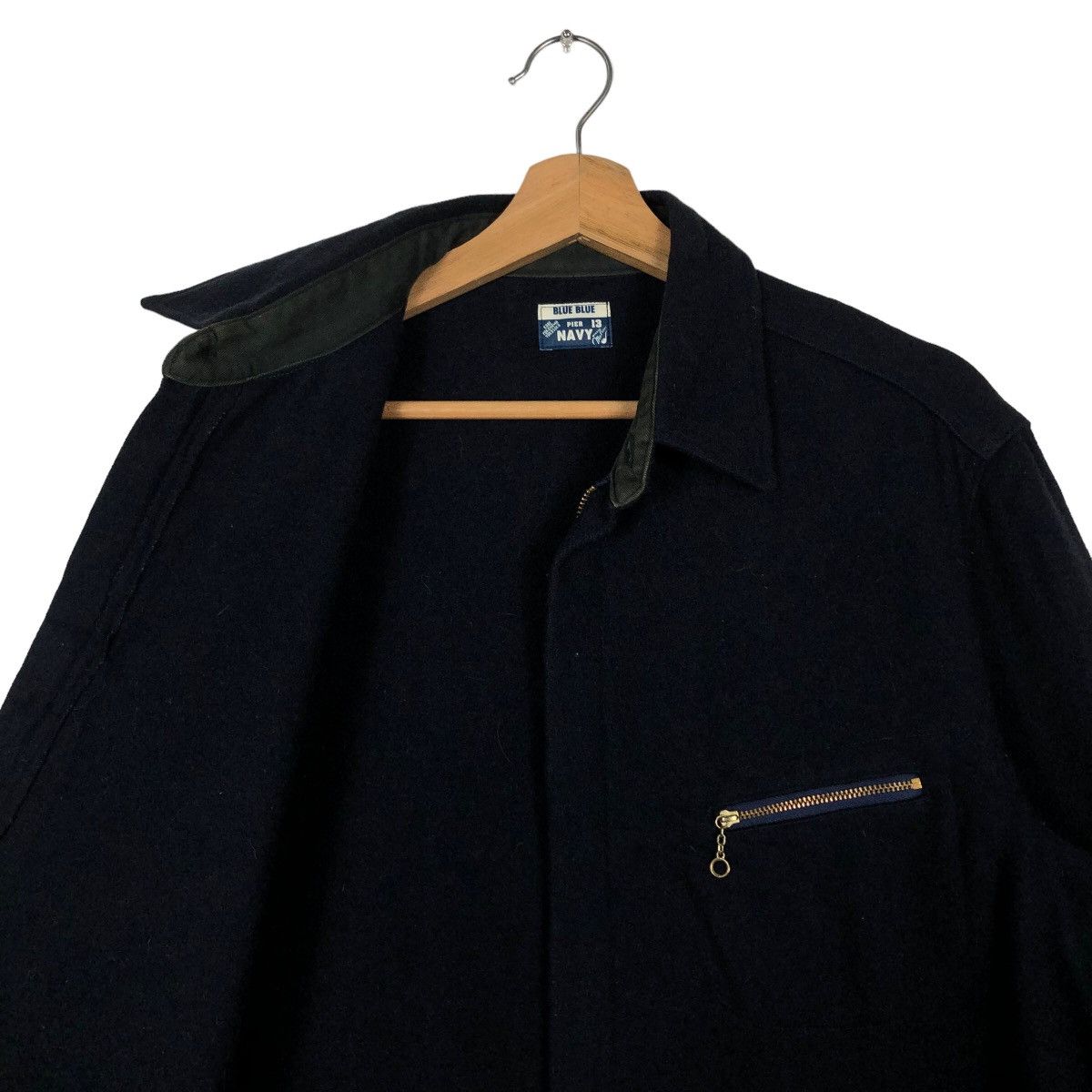 Blue Blue Japan 🔥Vintage Union Made Navy Blue Blue Kobe Yokohama Yokosuka Size US M / EU 48-50 / 2 - 9 Thumbnail