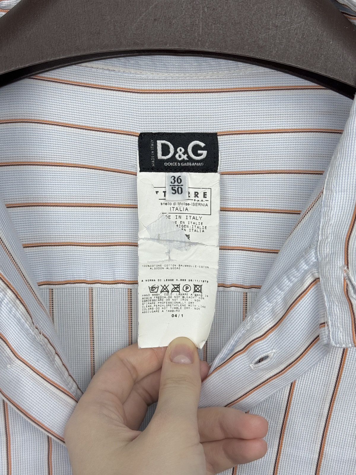 Dolce & Gabbana Dolce & Gabbana blue pinstripe short sleeve 2 pockets shirt Size US M / EU 48-50 / 2 - 10 Thumbnail
