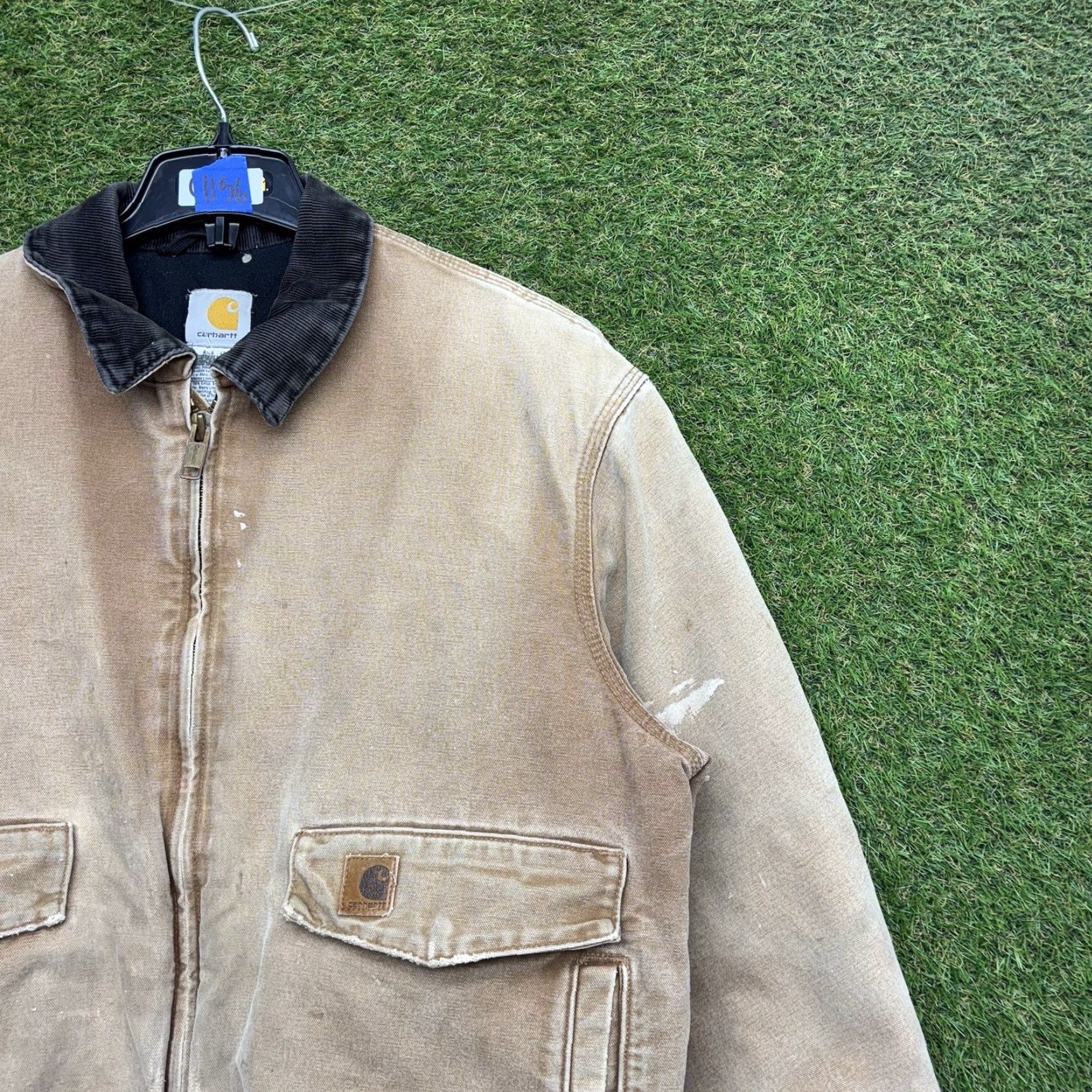 Carhartt VINTAGE Carhartt Jacket Mens XL Quilt Lined Brown J165 BRN Workwear Distressed Jacket Size US XL / EU 56 / 4 - 3 Thumbnail