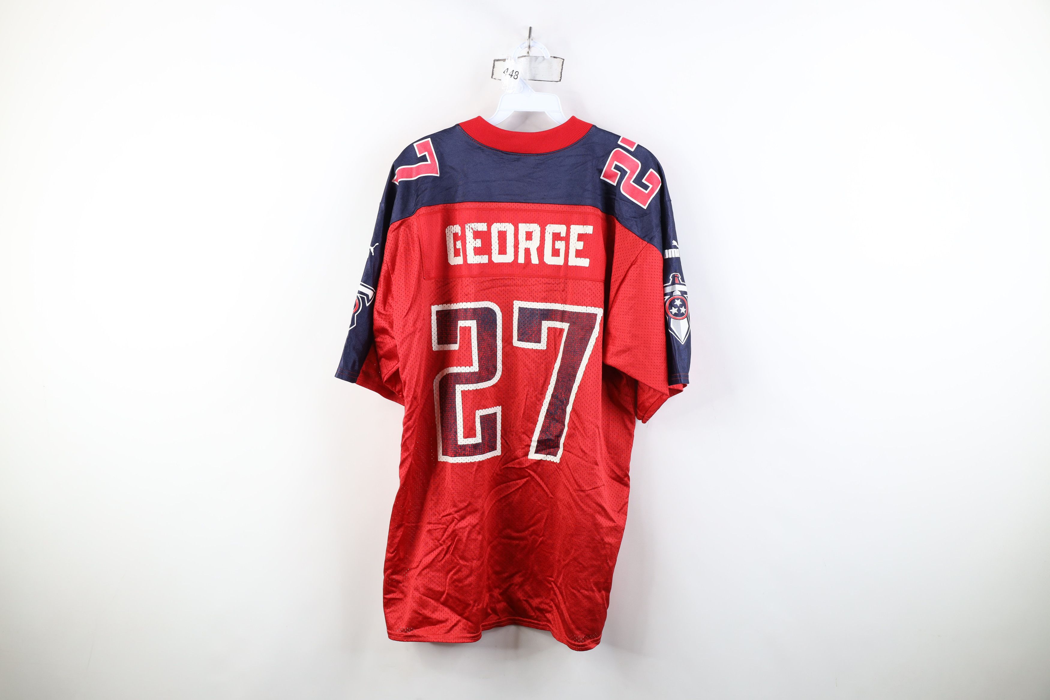 Puma Vintage 90s Puma George Tennessee Titans Football Jersey Red Size US M / EU 48-50 / 2 - 13 Thumbnail