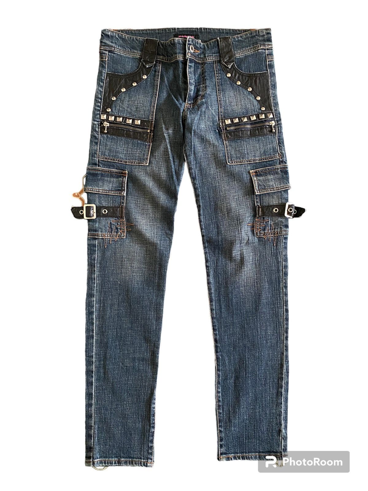 Japanese Brand × Seditionaries Japanese Brand Algonquins Multipocket Studded Punk Denim Size US 32 / EU 48 - 1 Thumbnail